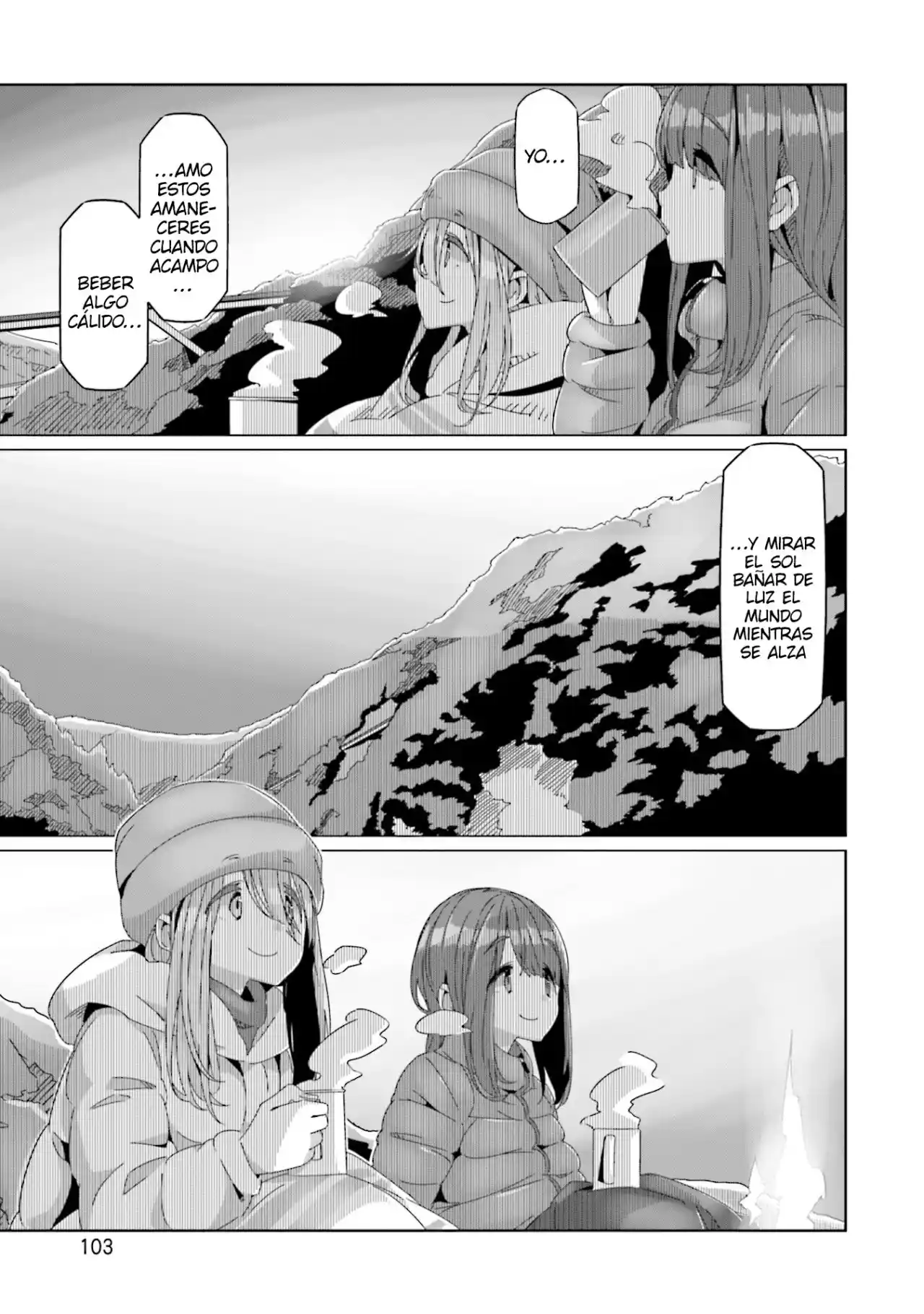 Yurucamp capítulo 61, página 25