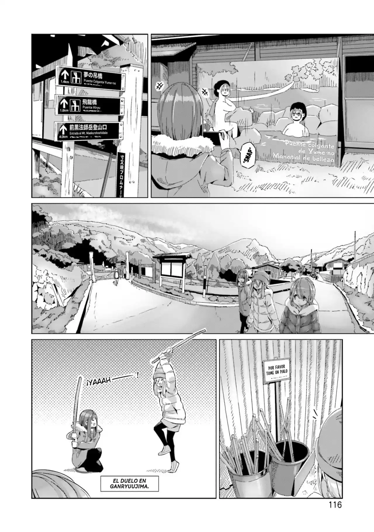 Yurucamp capítulo 62, página 12