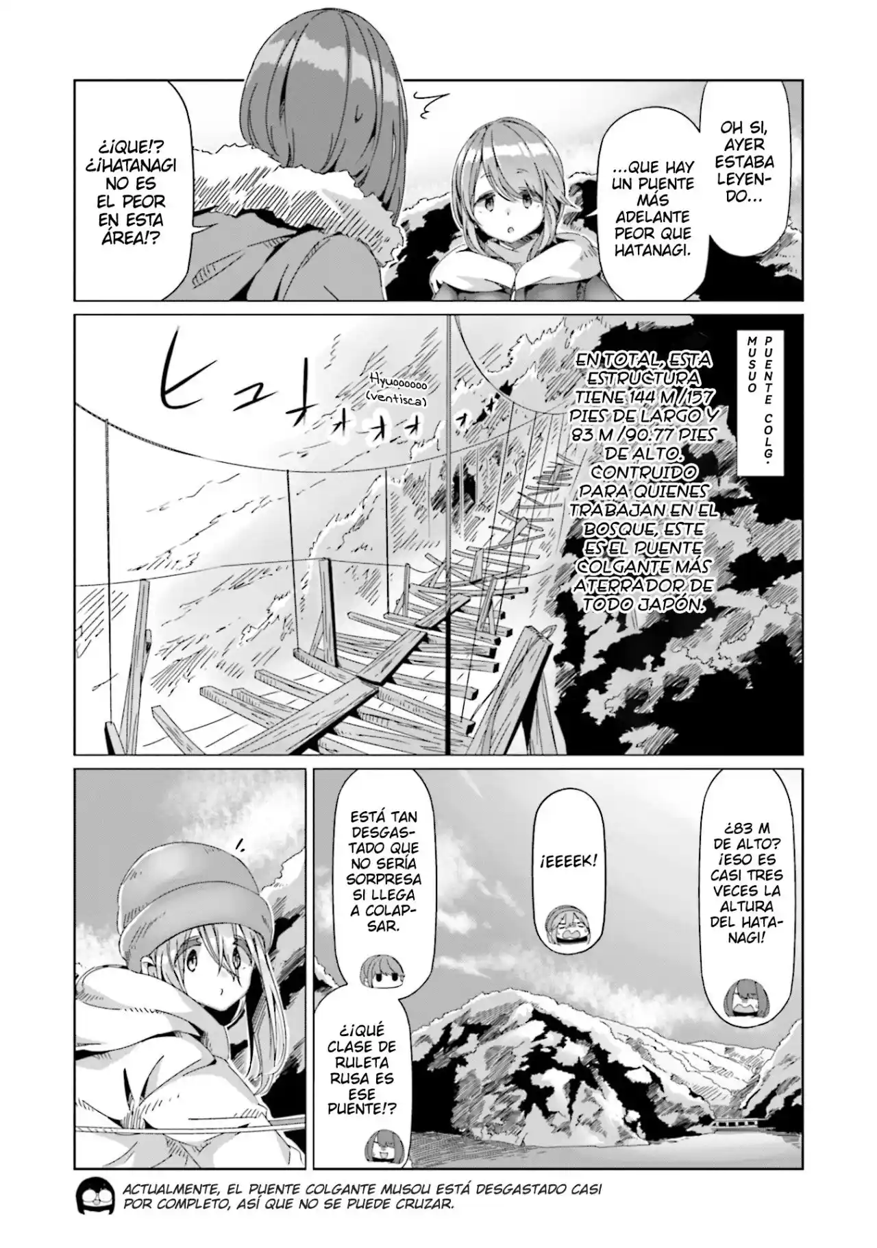 Yurucamp capítulo 62, página 18