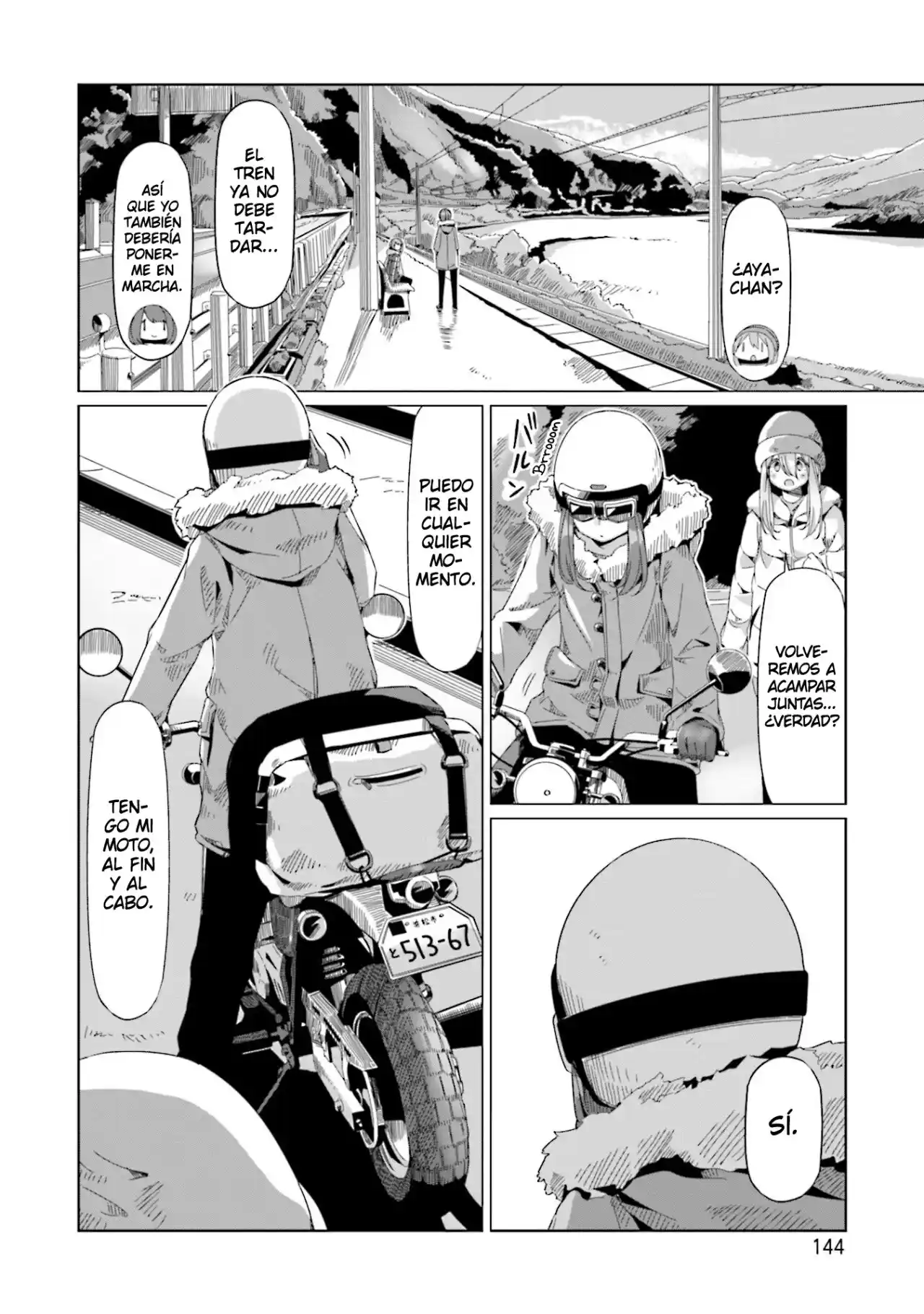 Yurucamp capítulo 63, página 13