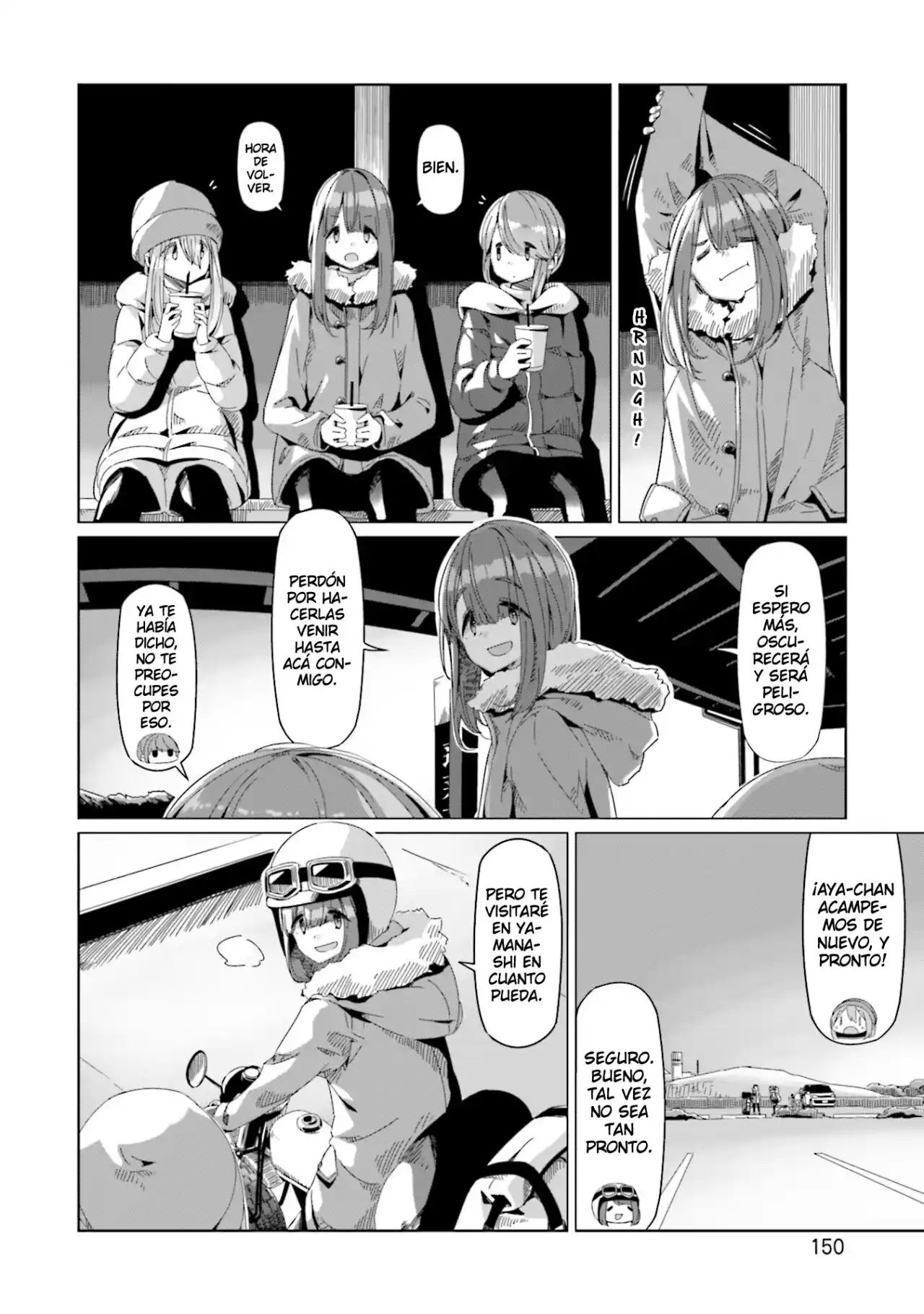 Yurucamp capítulo 63, página 19