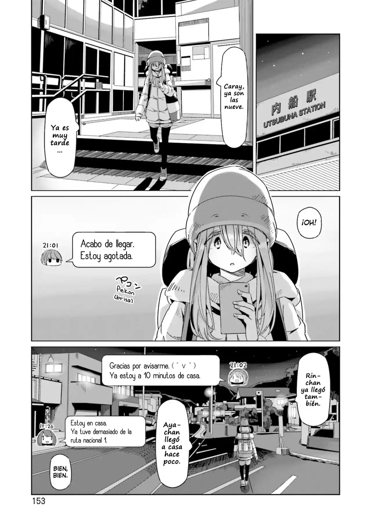 Yurucamp capítulo 63, página 22