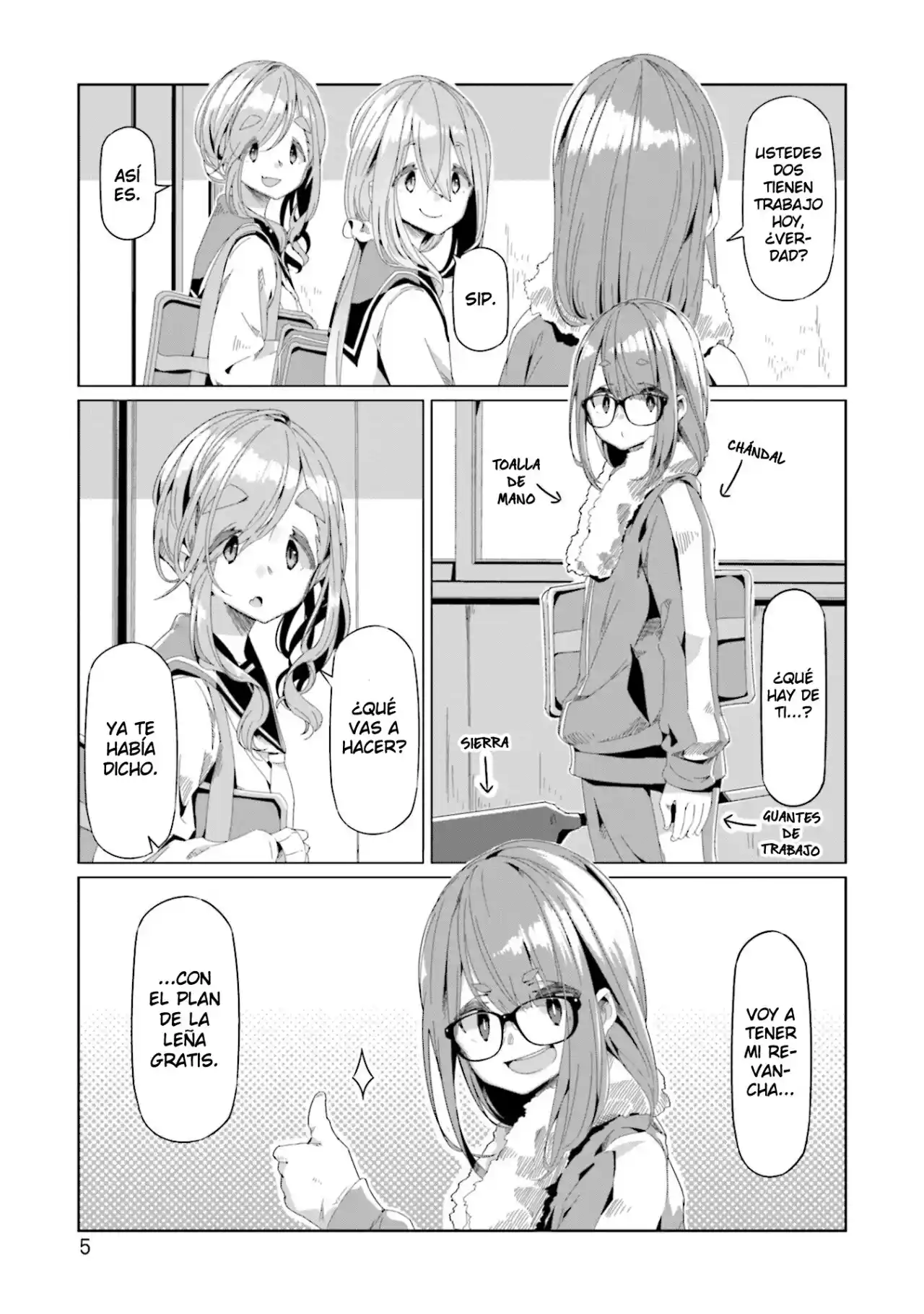 Yurucamp capítulo 64, página 6