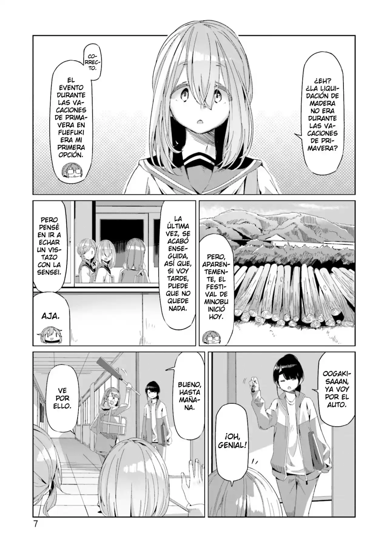 Yurucamp capítulo 64, página 9