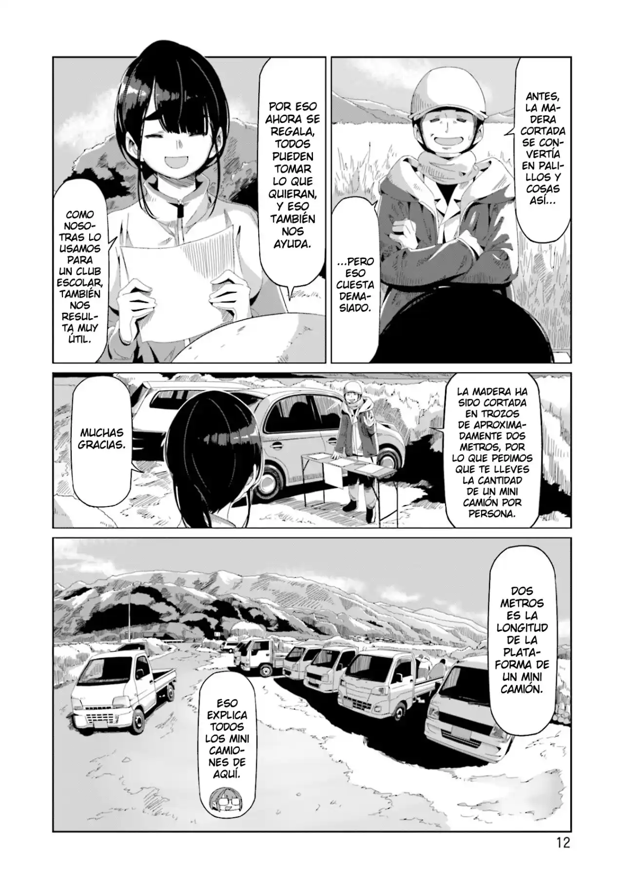 Yurucamp capítulo 64, página 14