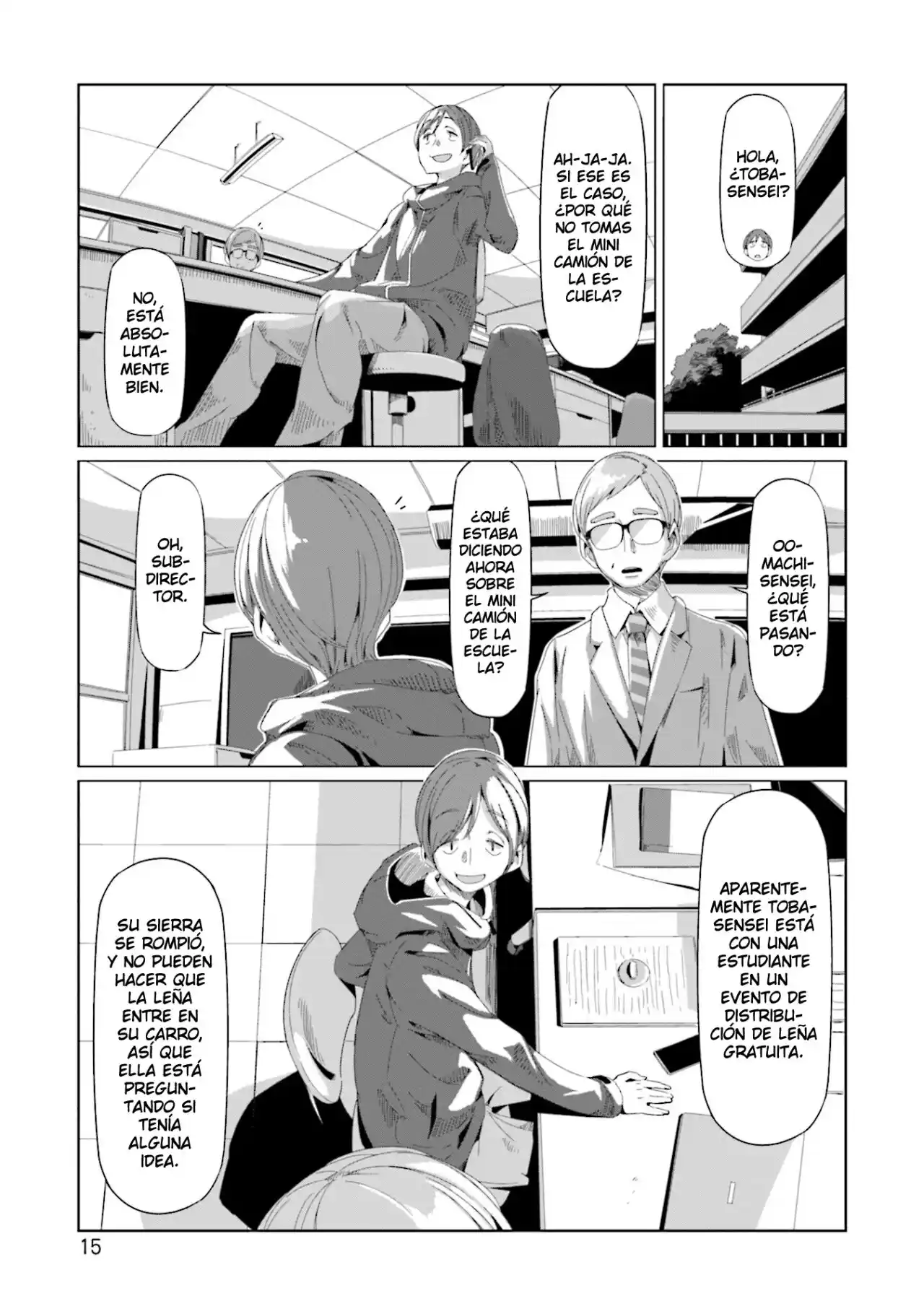 Yurucamp capítulo 64, página 17