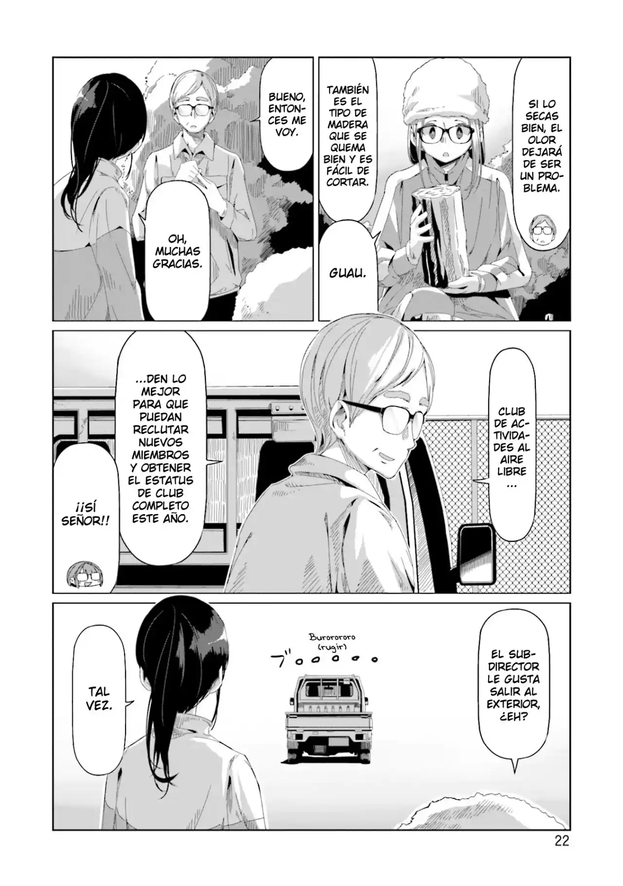 Yurucamp capítulo 64, página 24