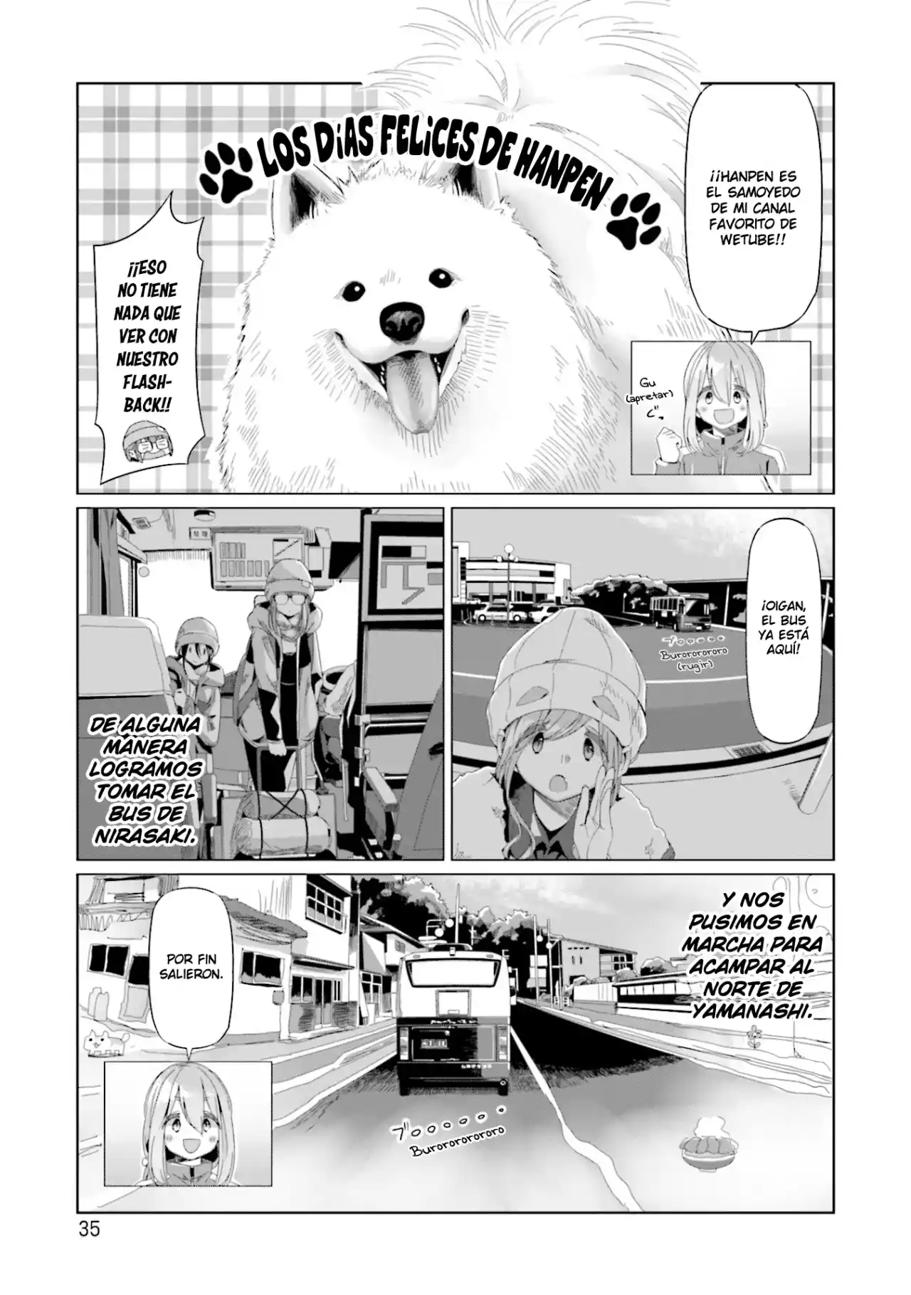 Yurucamp capítulo 65, página 8