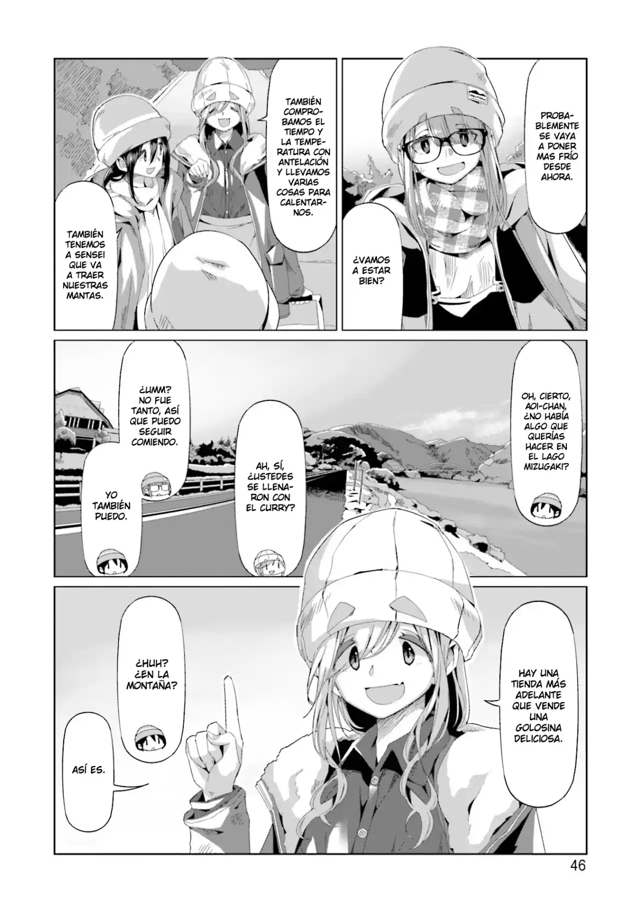 Yurucamp capítulo 65, página 19