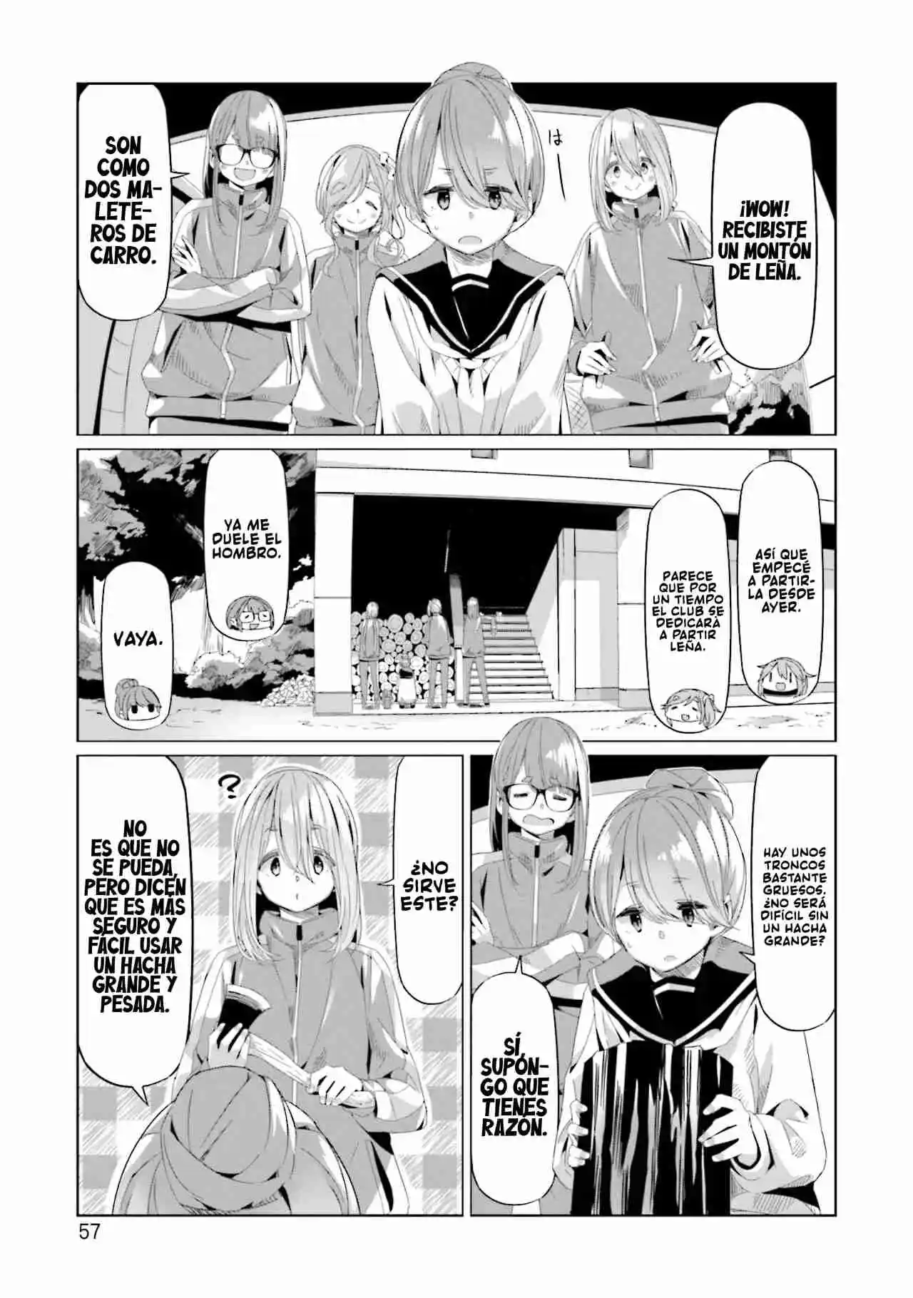 Yurucamp capítulo 66, página 3