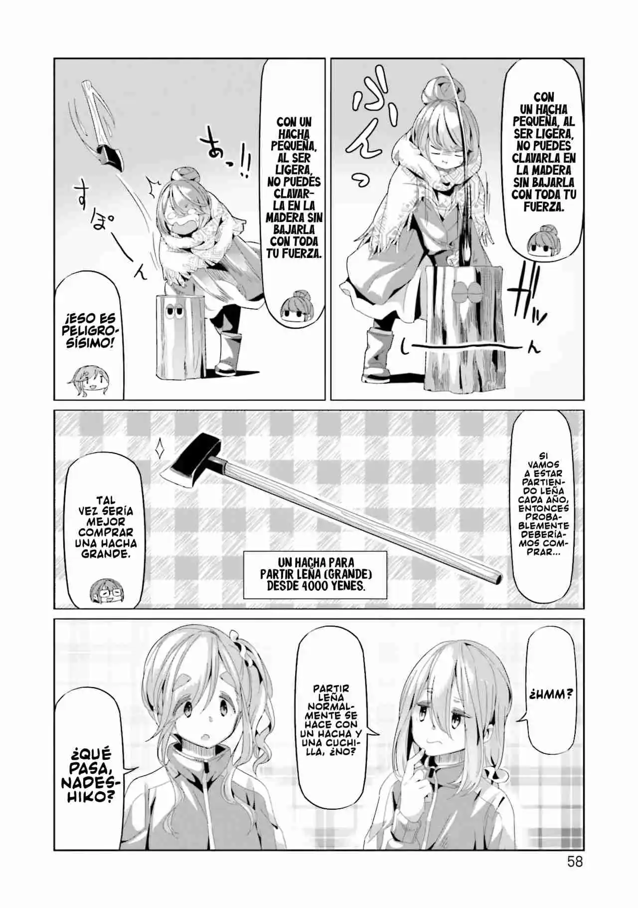 Yurucamp capítulo 66, página 4