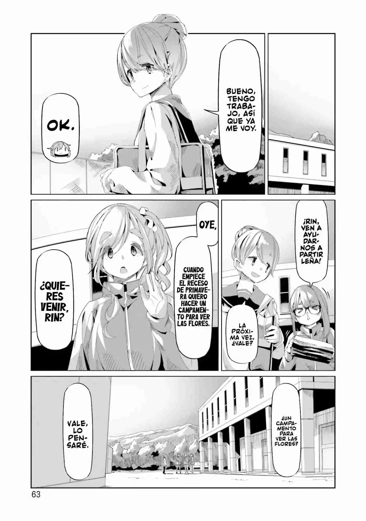 Yurucamp capítulo 66, página 9