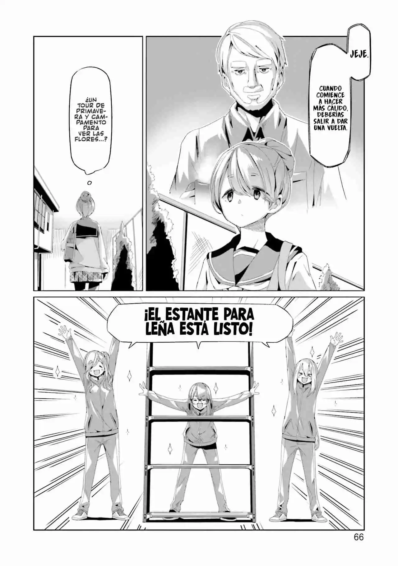 Yurucamp capítulo 66, página 12