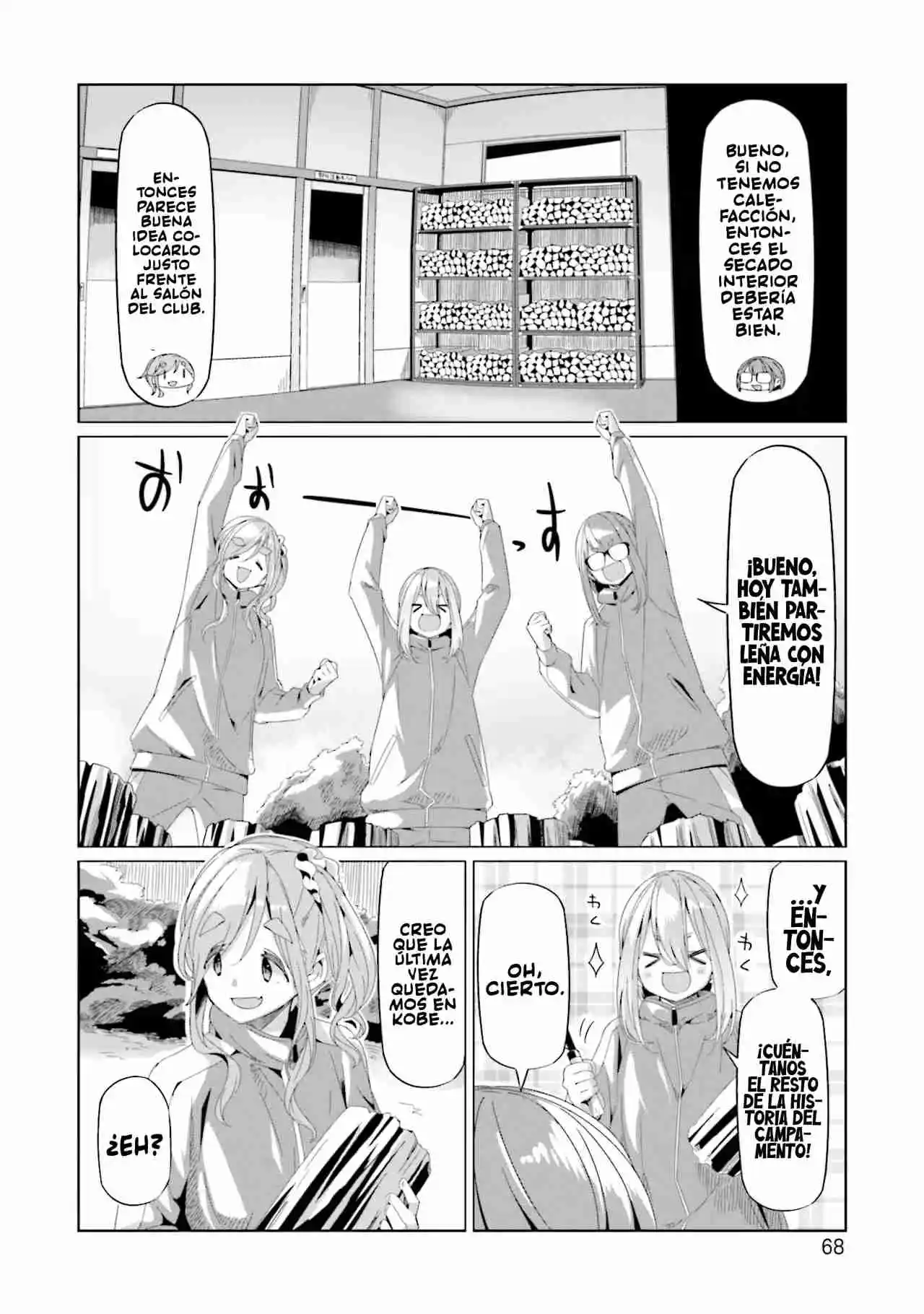 Yurucamp capítulo 66, página 14
