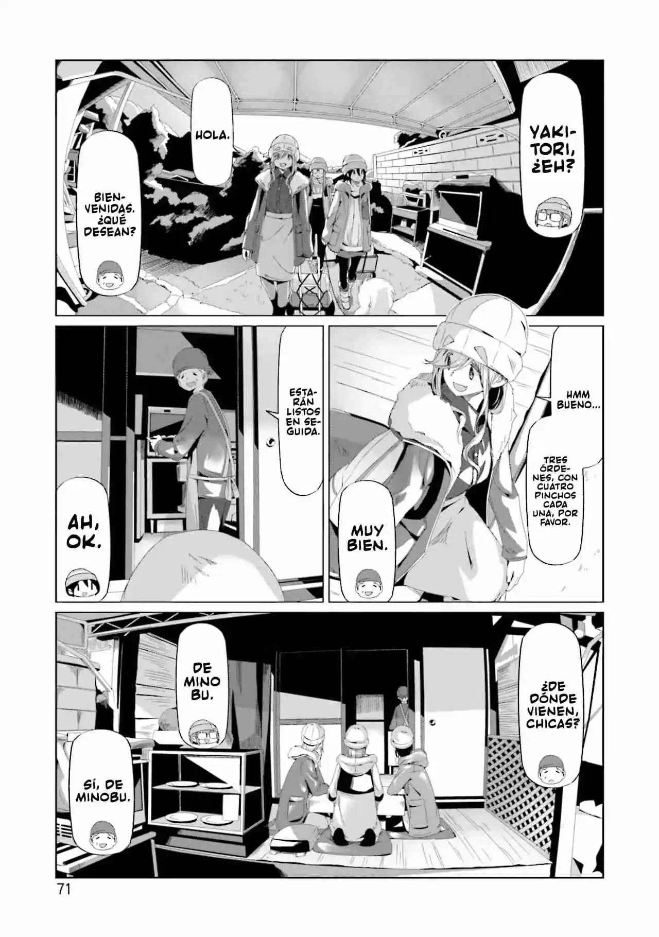 Yurucamp capítulo 66, página 17
