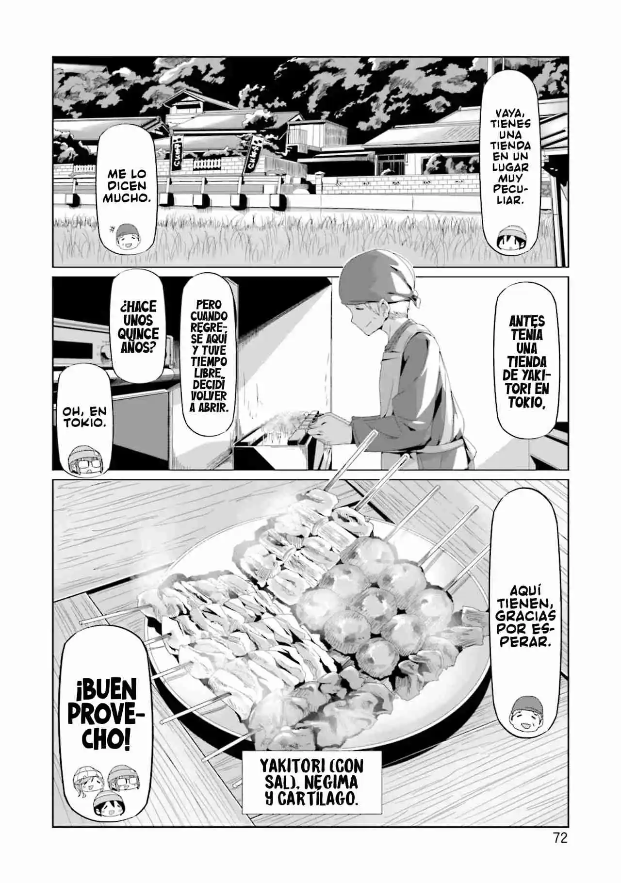 Yurucamp capítulo 66, página 18