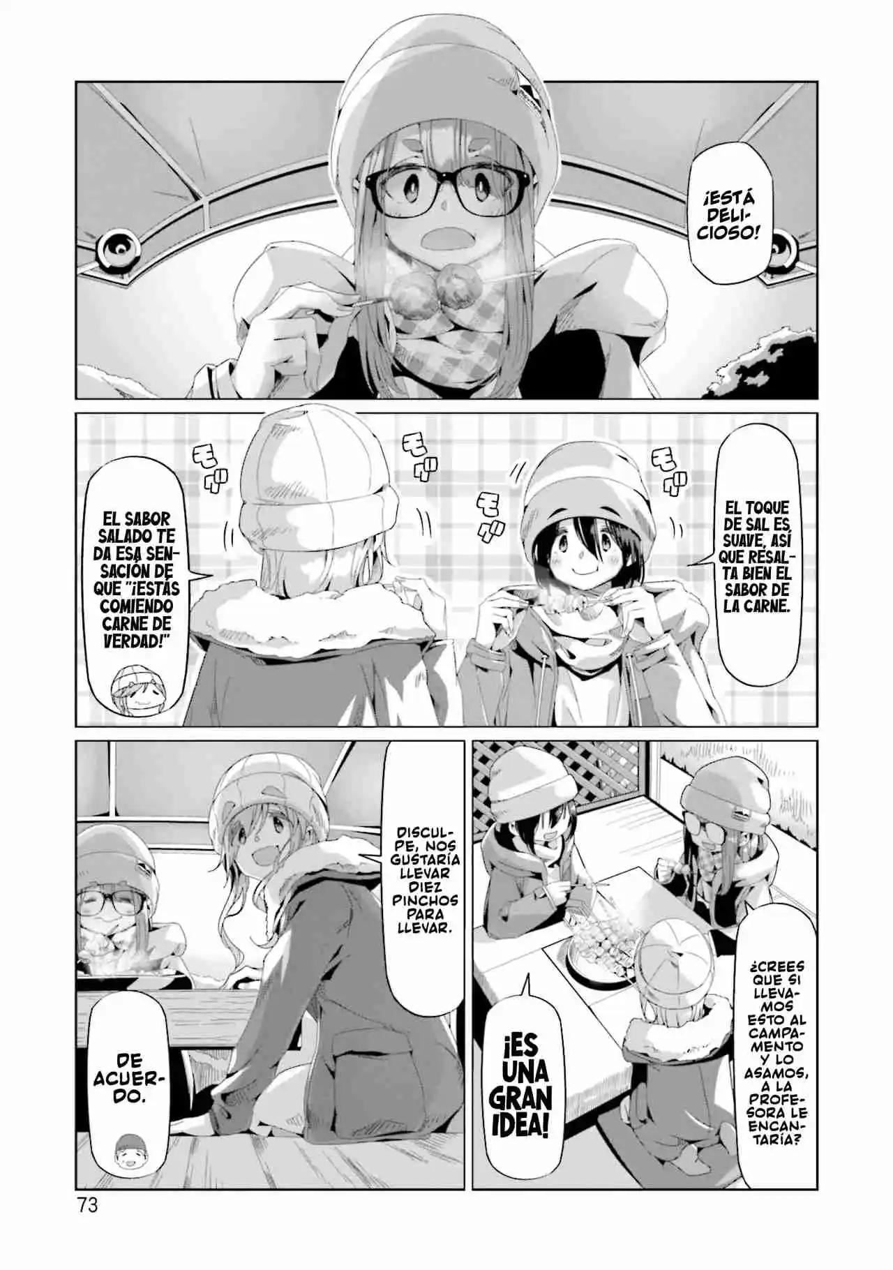 Yurucamp capítulo 66, página 19