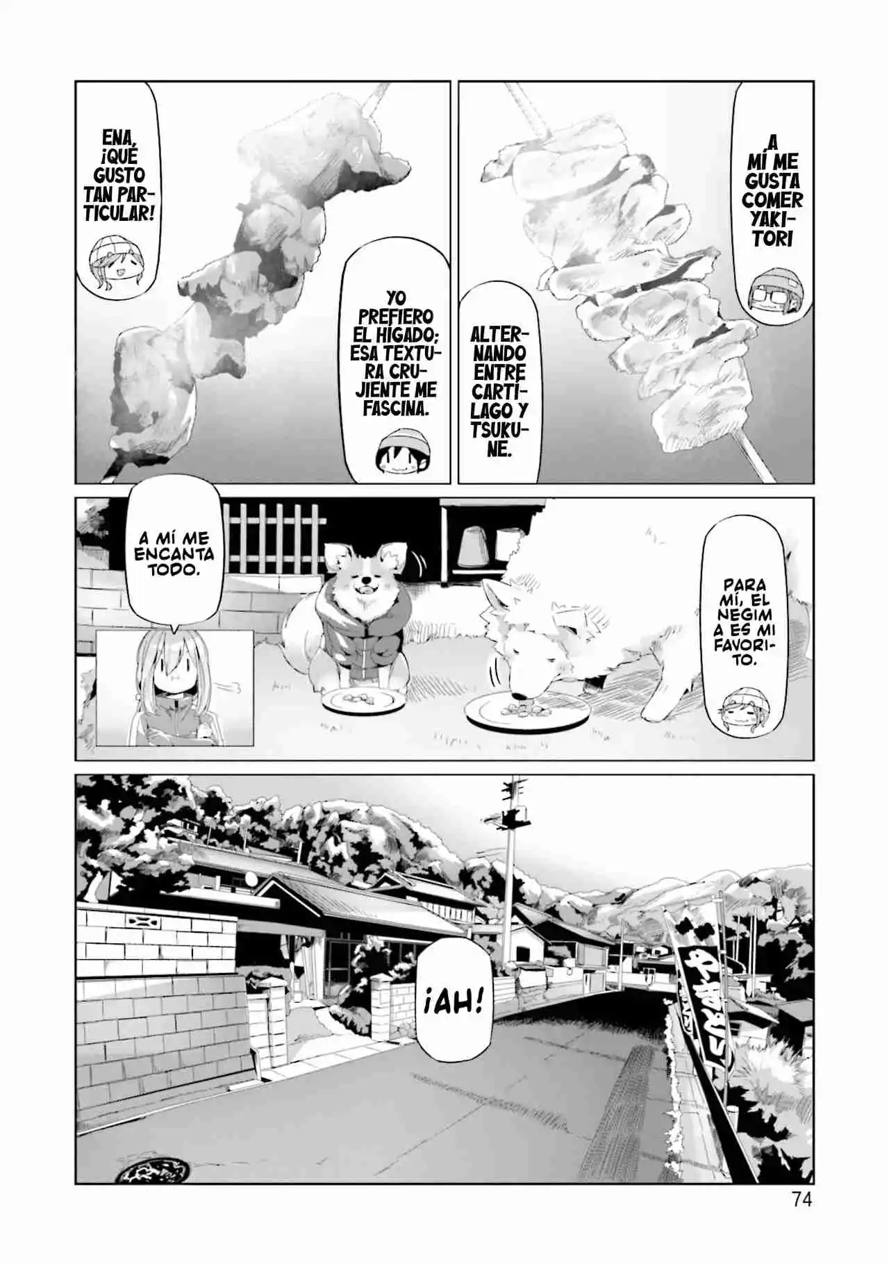 Yurucamp capítulo 66, página 20