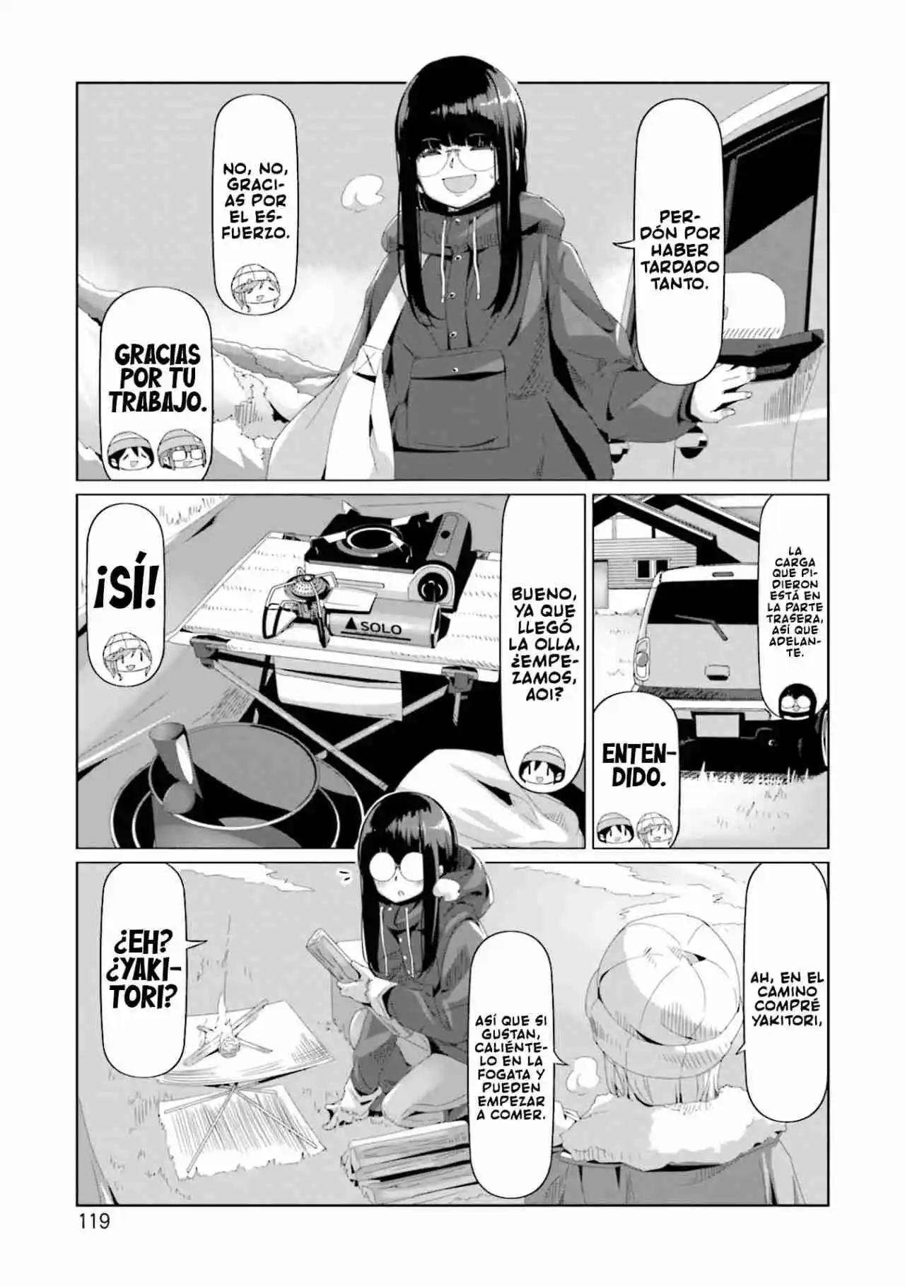 Yurucamp capítulo 67, página 14