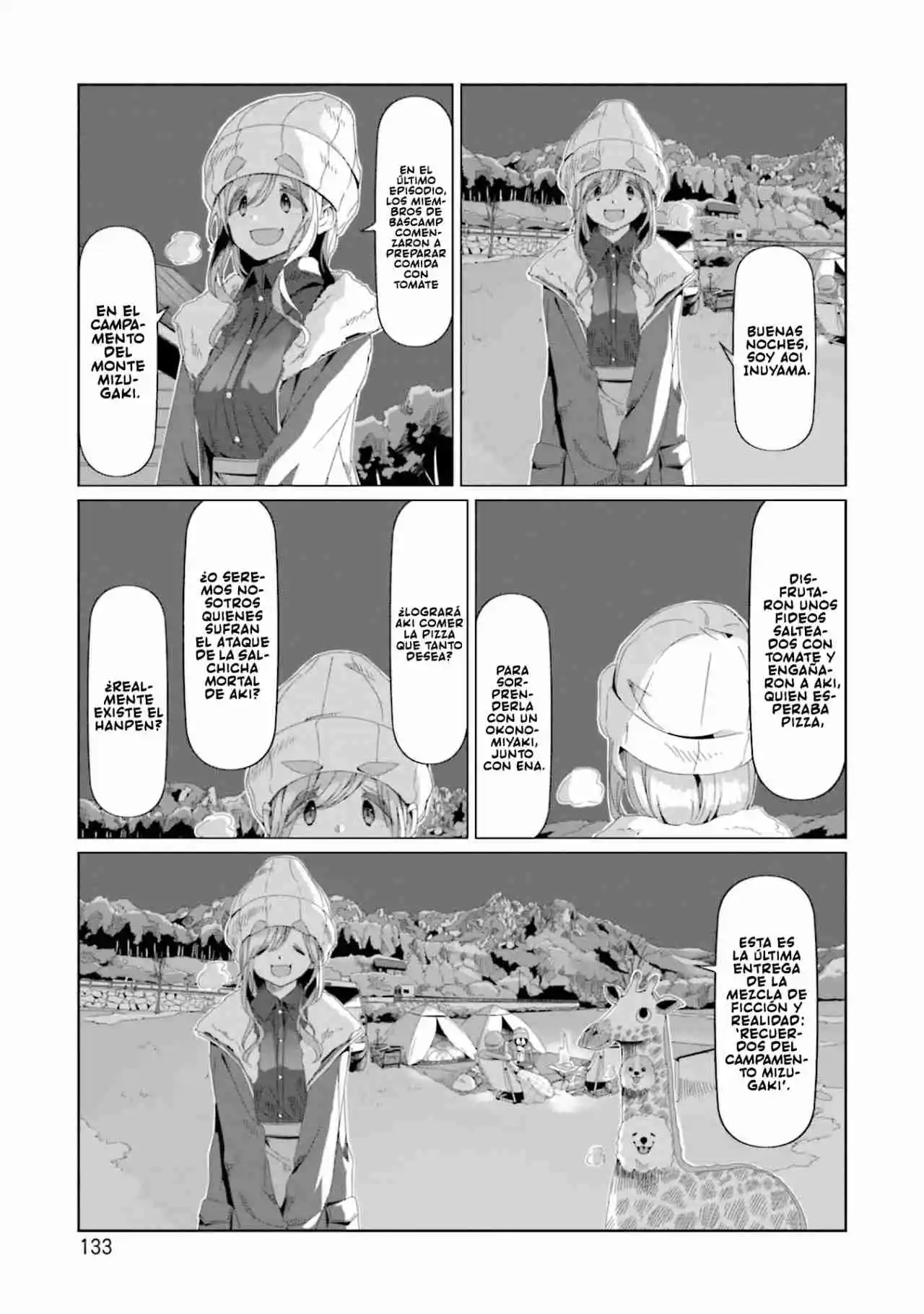 Yurucamp capítulo 69, página 3