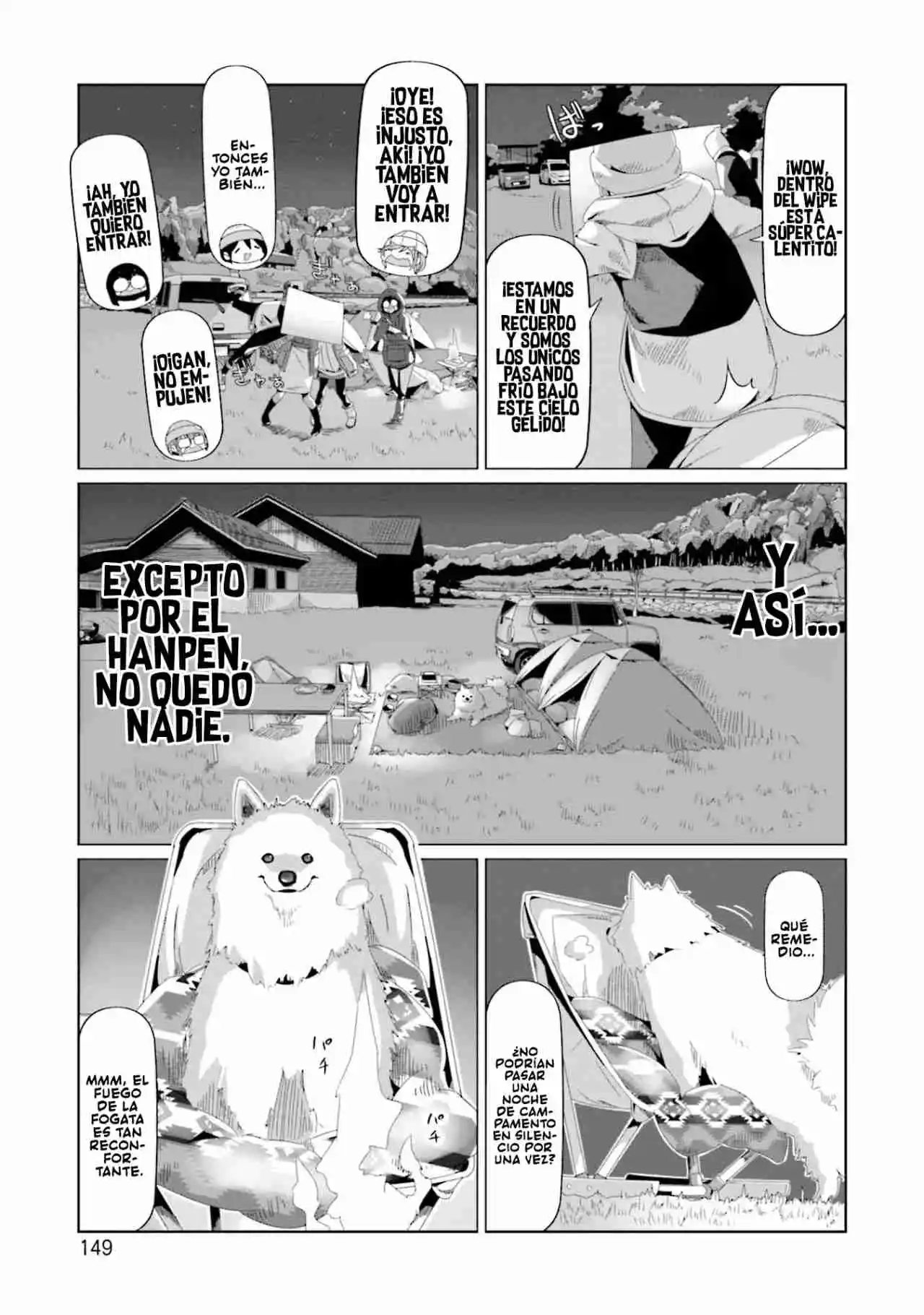 Yurucamp capítulo 69, página 19