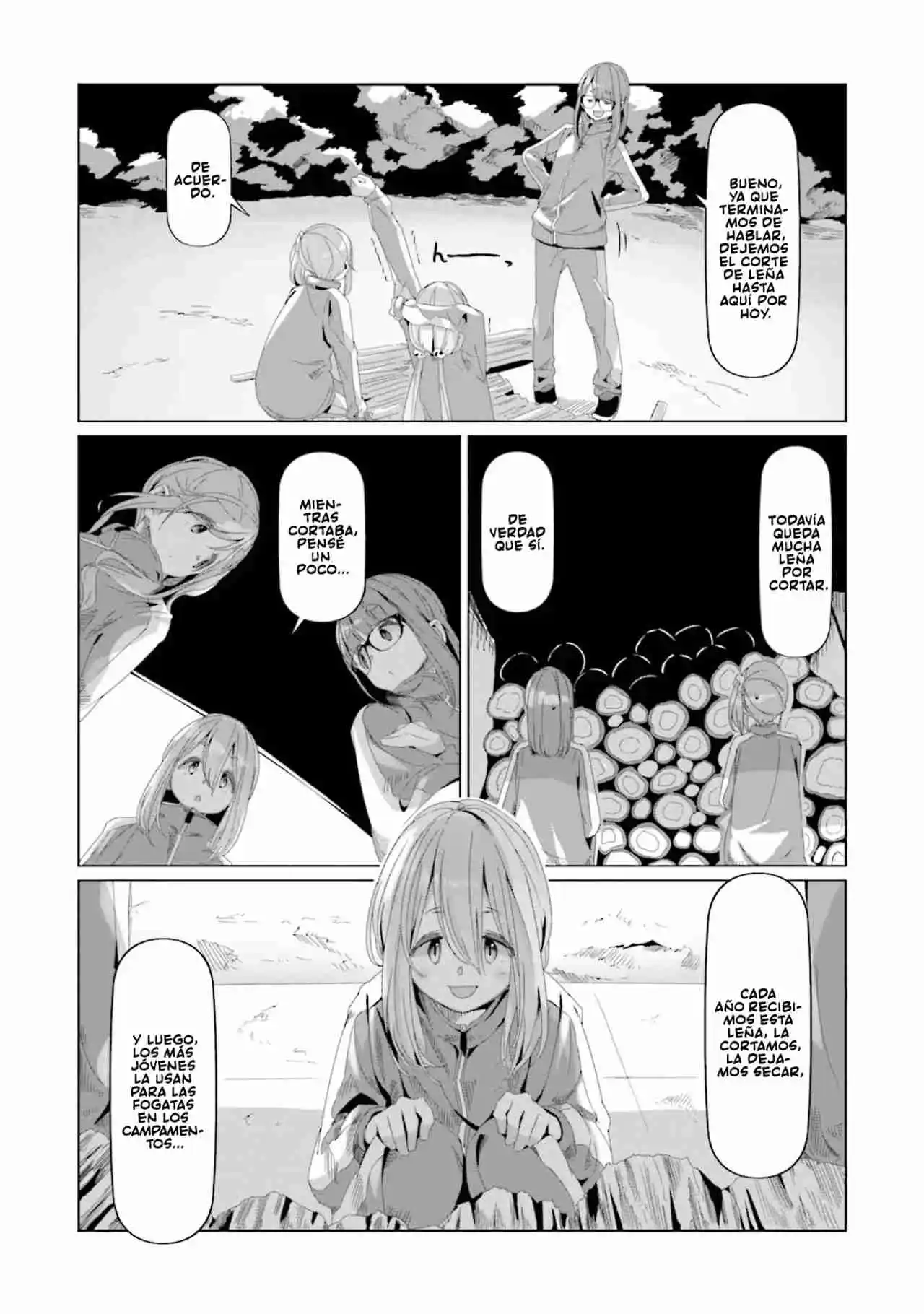 Yurucamp capítulo 69, página 21