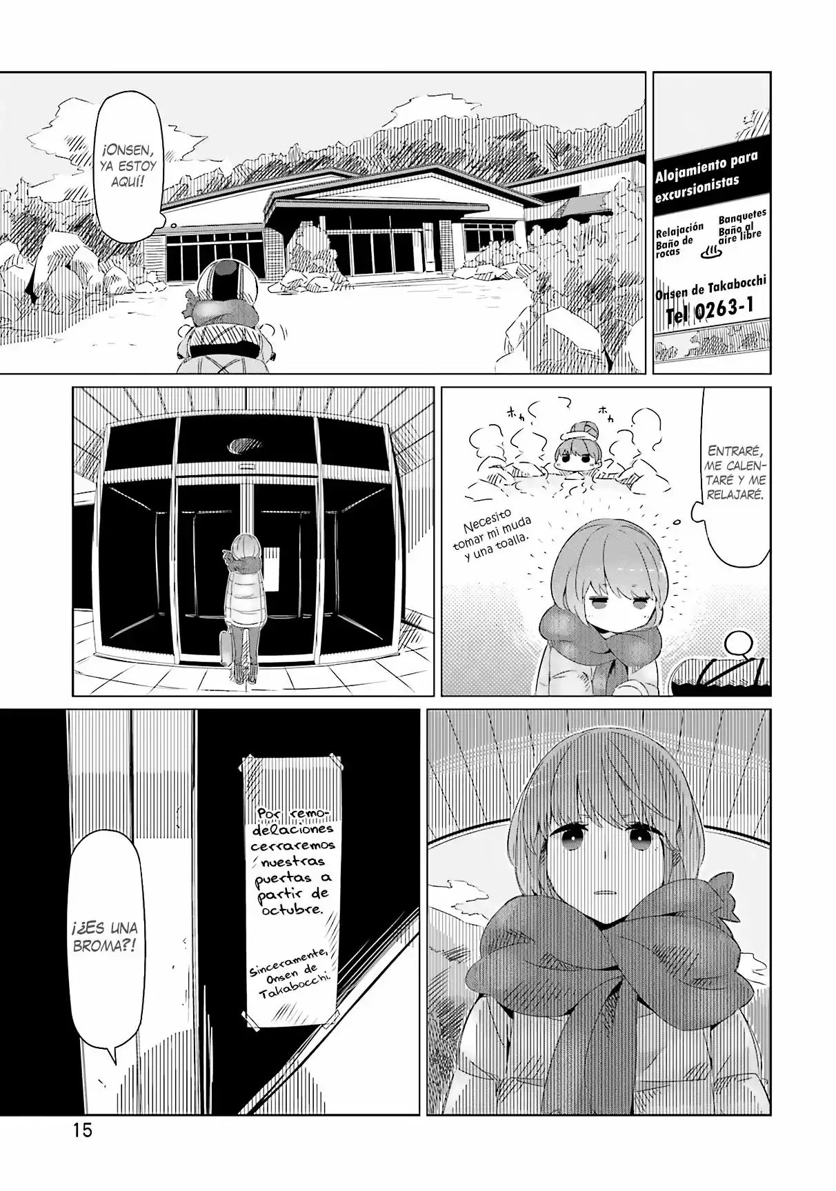 Yurucamp capítulo 7, página 17