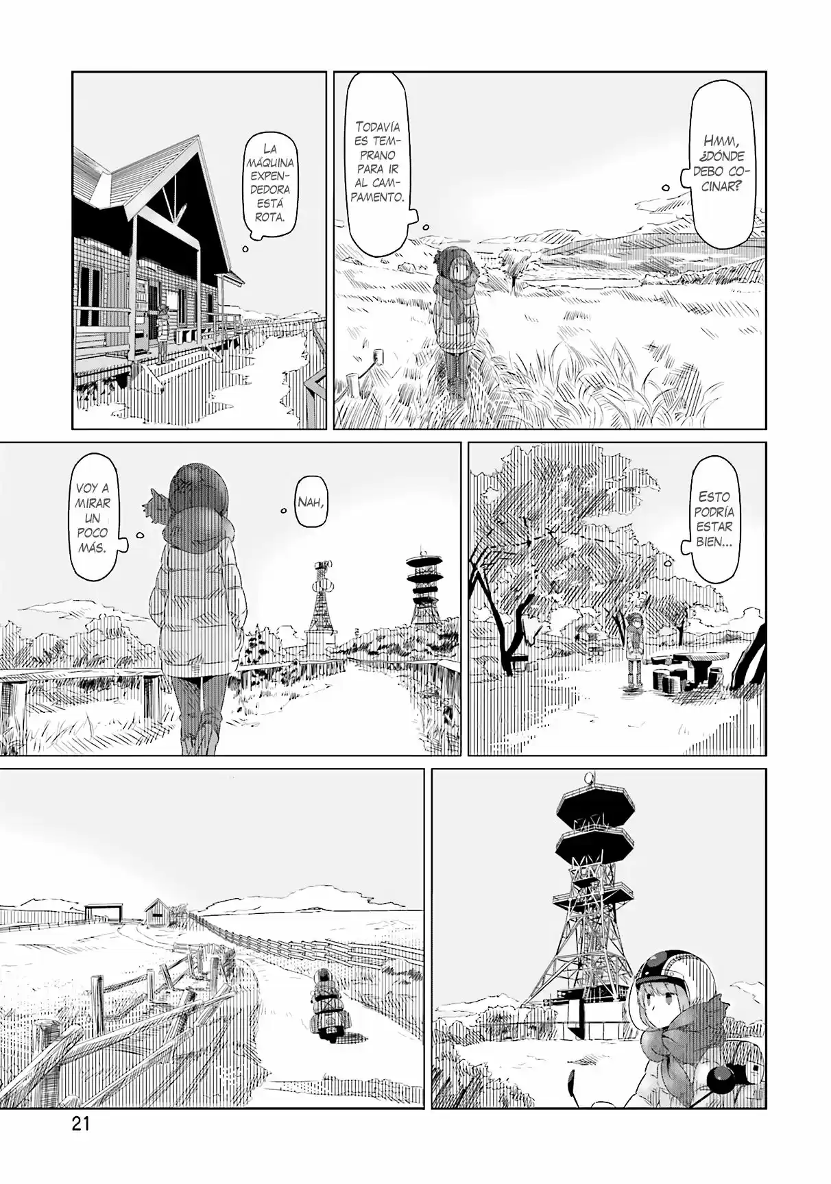 Yurucamp capítulo 7, página 22