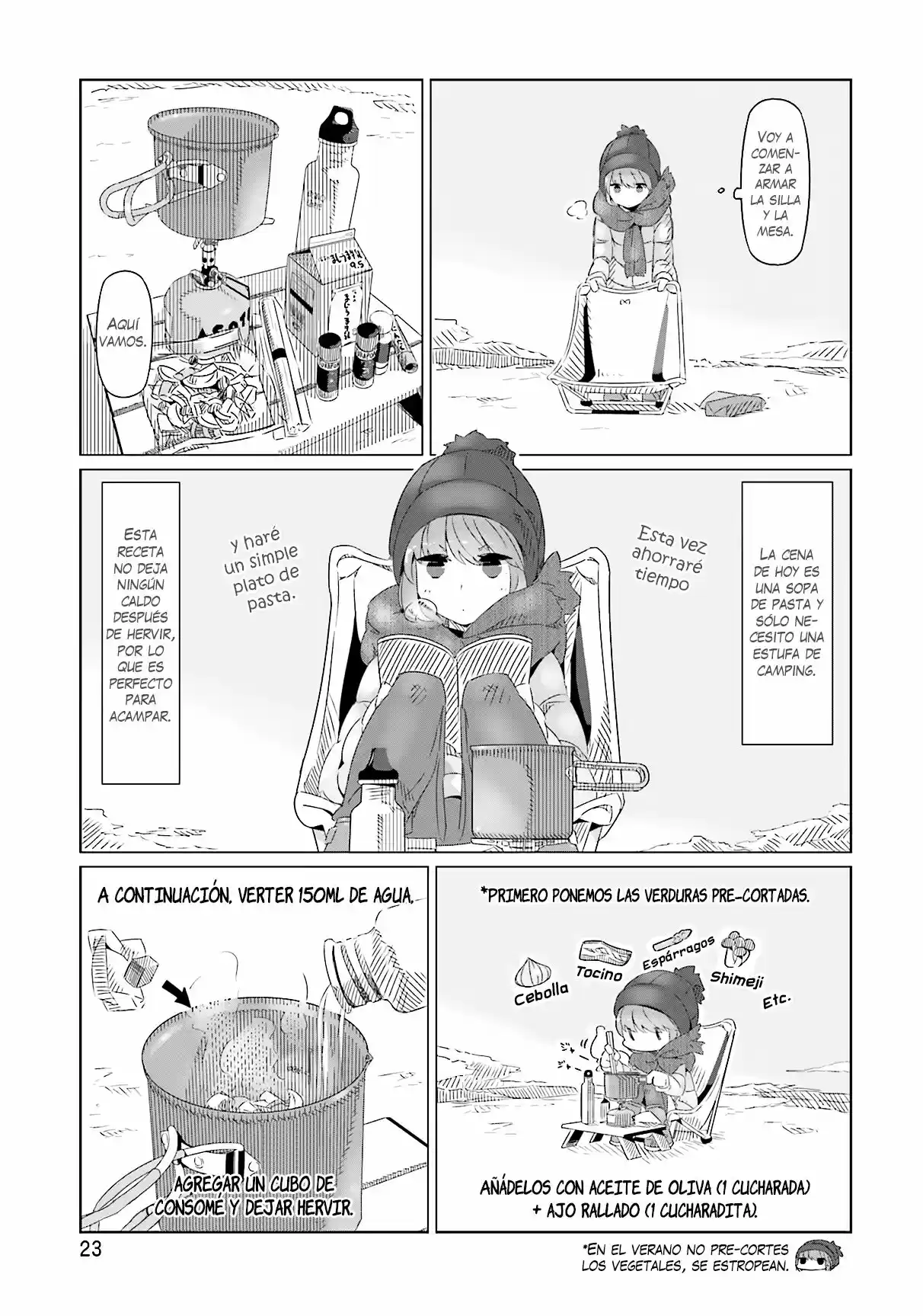 Yurucamp capítulo 7, página 24