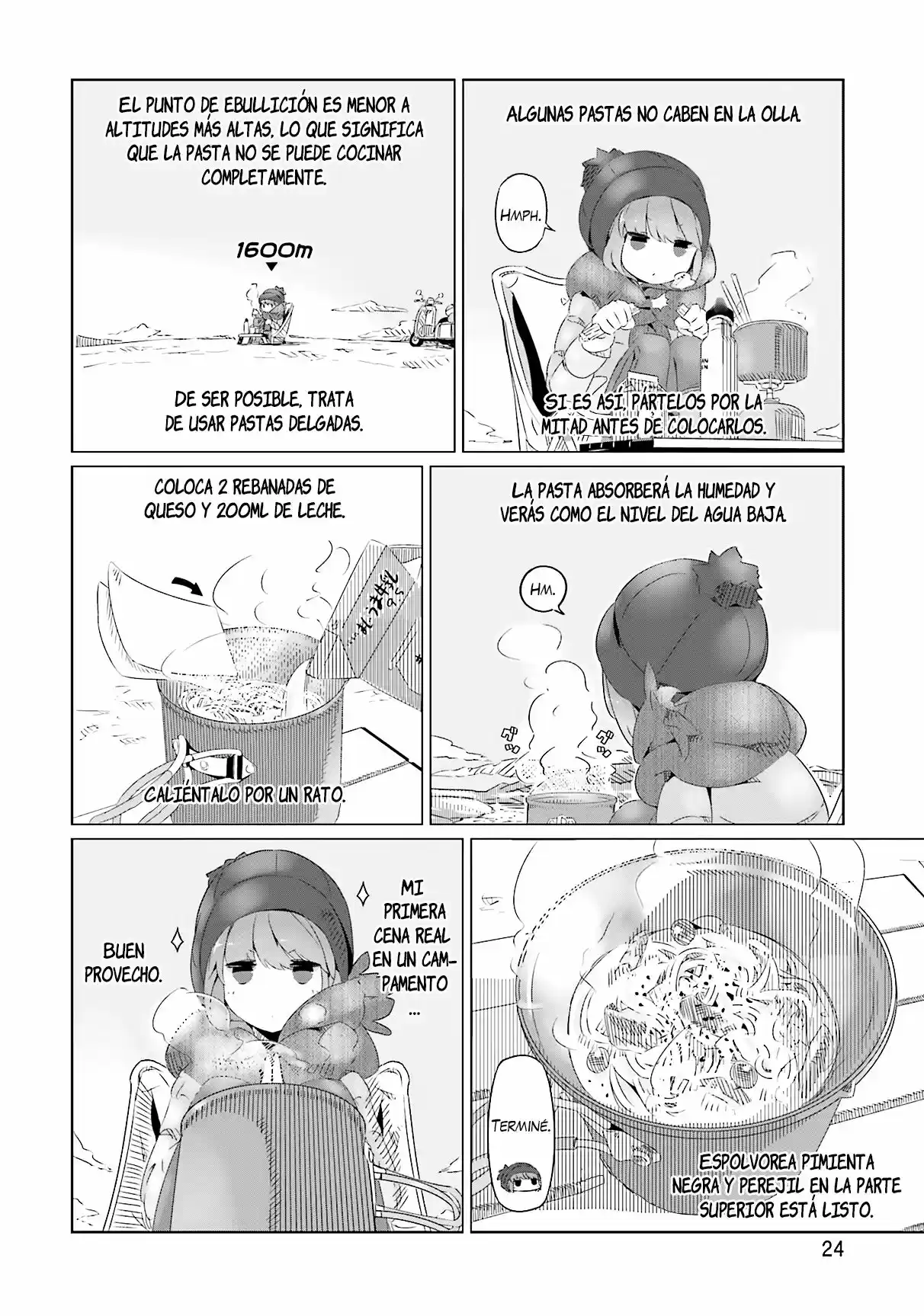 Yurucamp capítulo 7, página 25