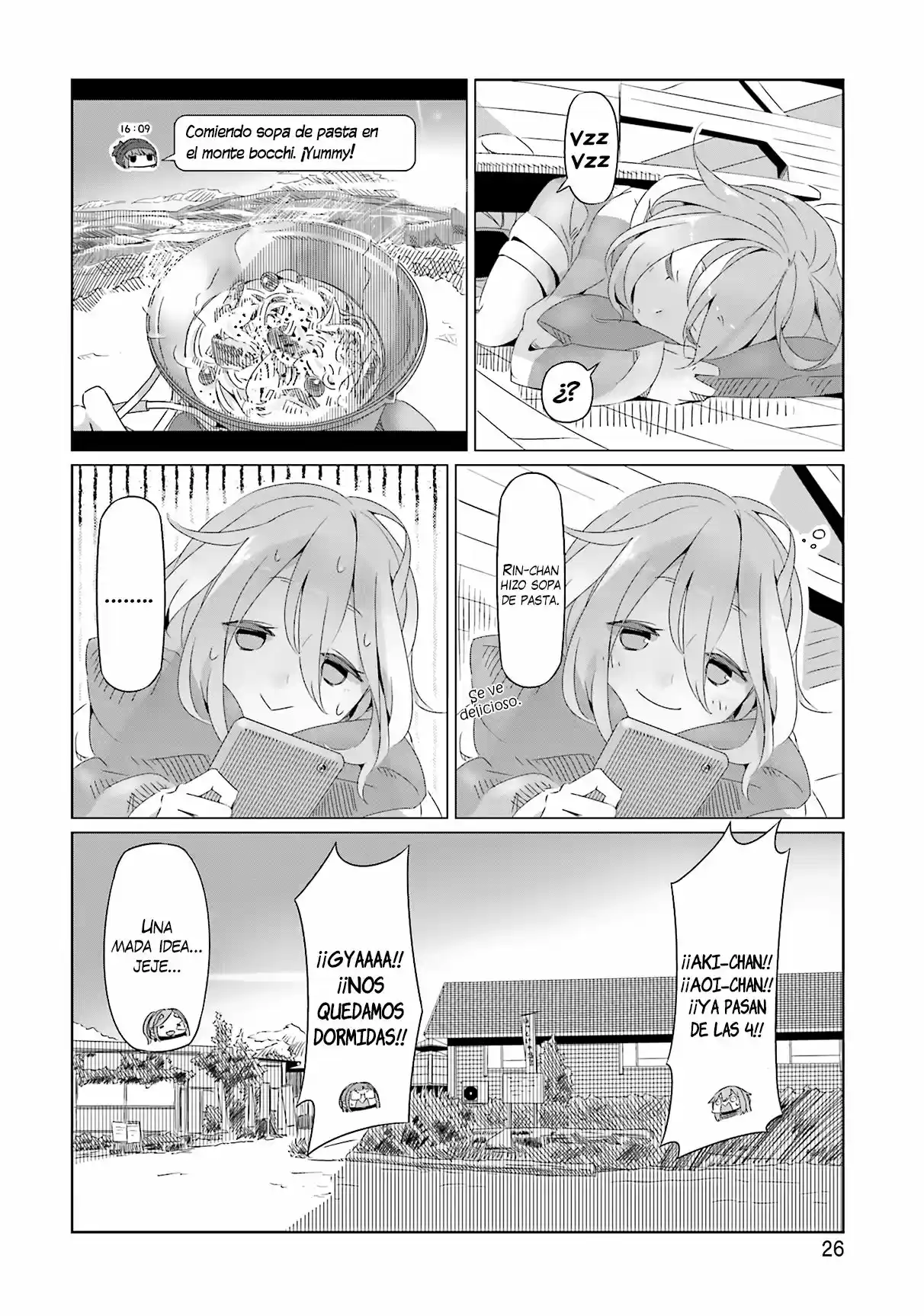Yurucamp capítulo 7, página 27