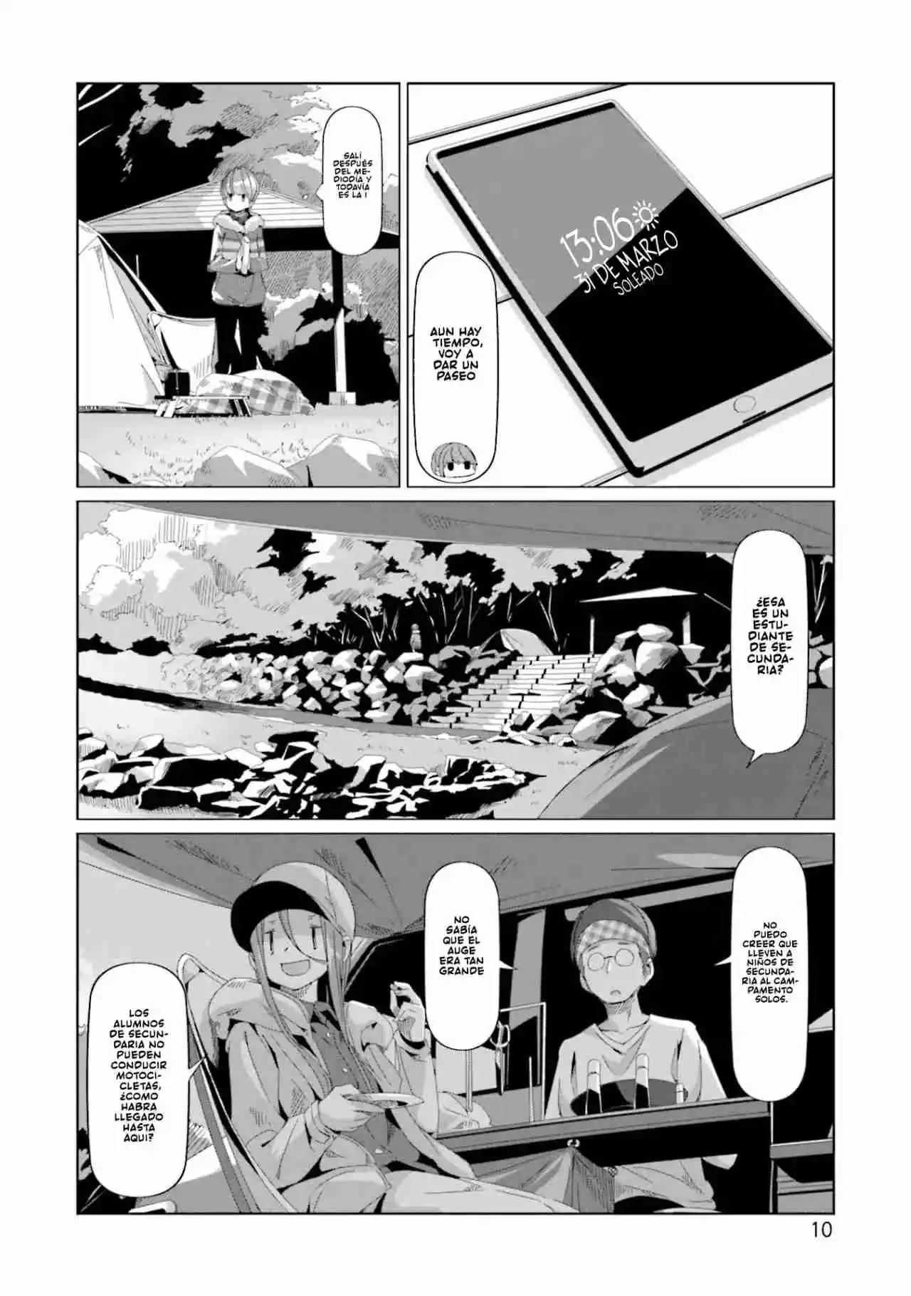 Yurucamp capítulo 70, página 15