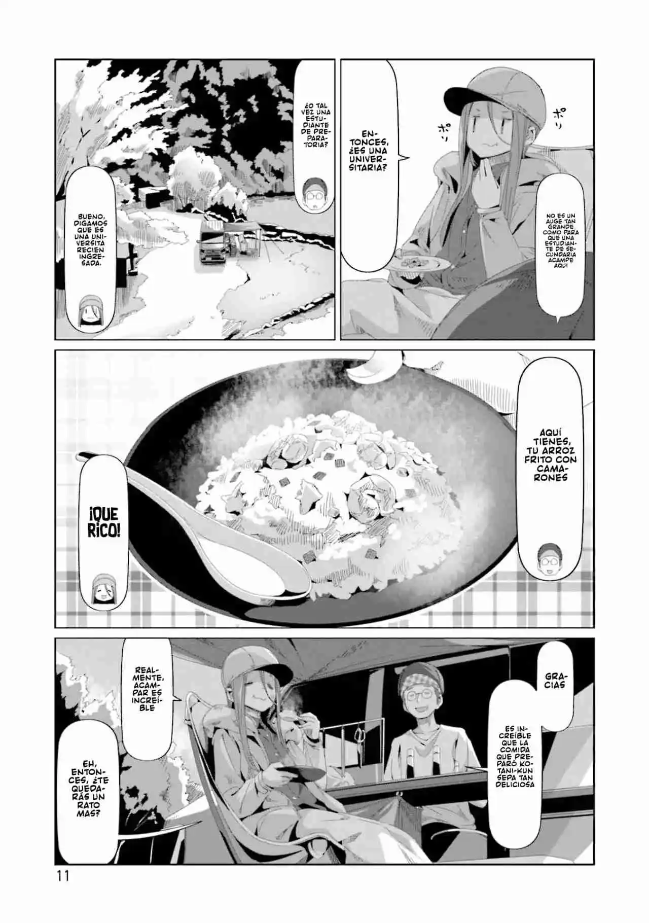 Yurucamp capítulo 70, página 16