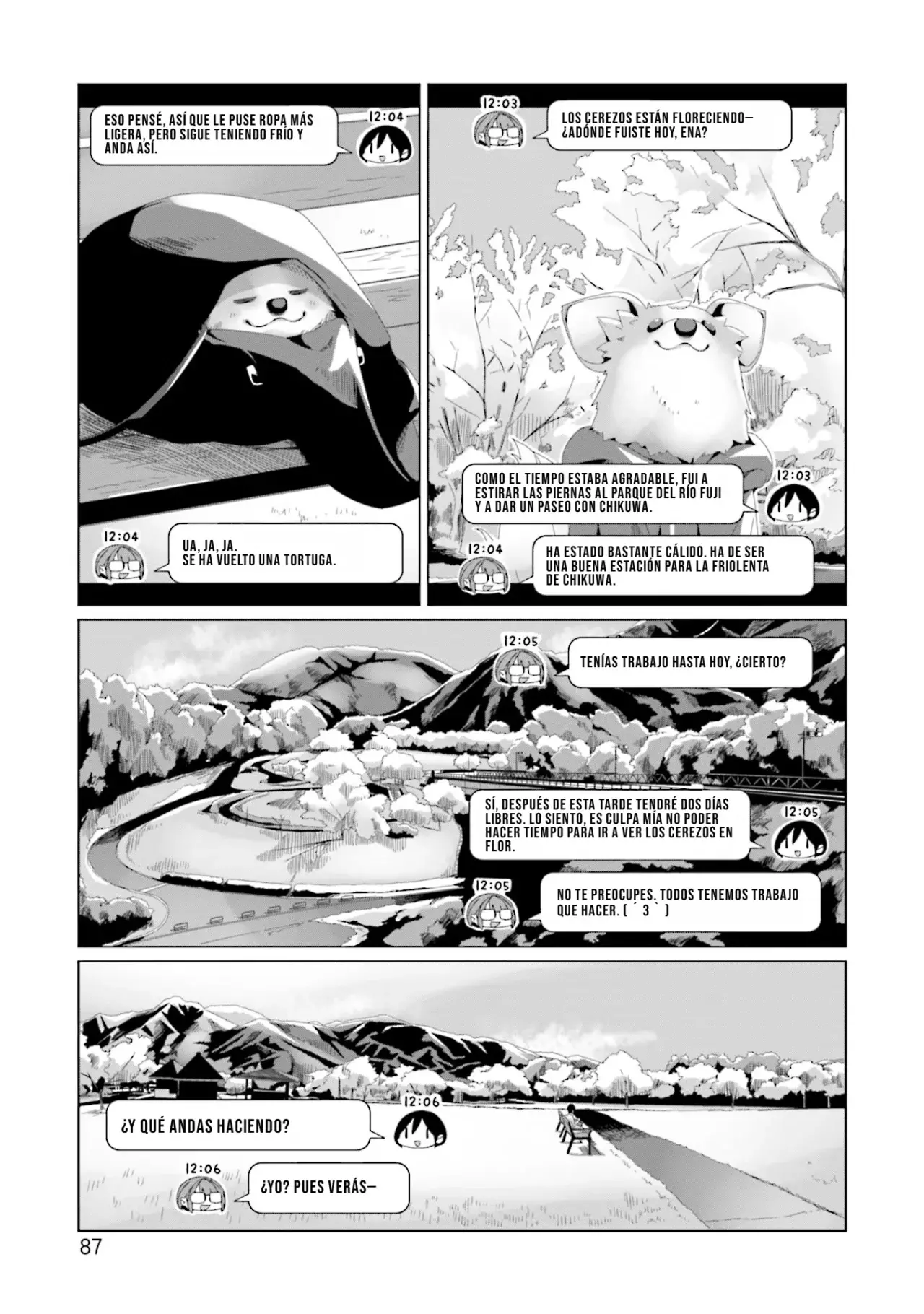 Yurucamp capítulo 73, página 10