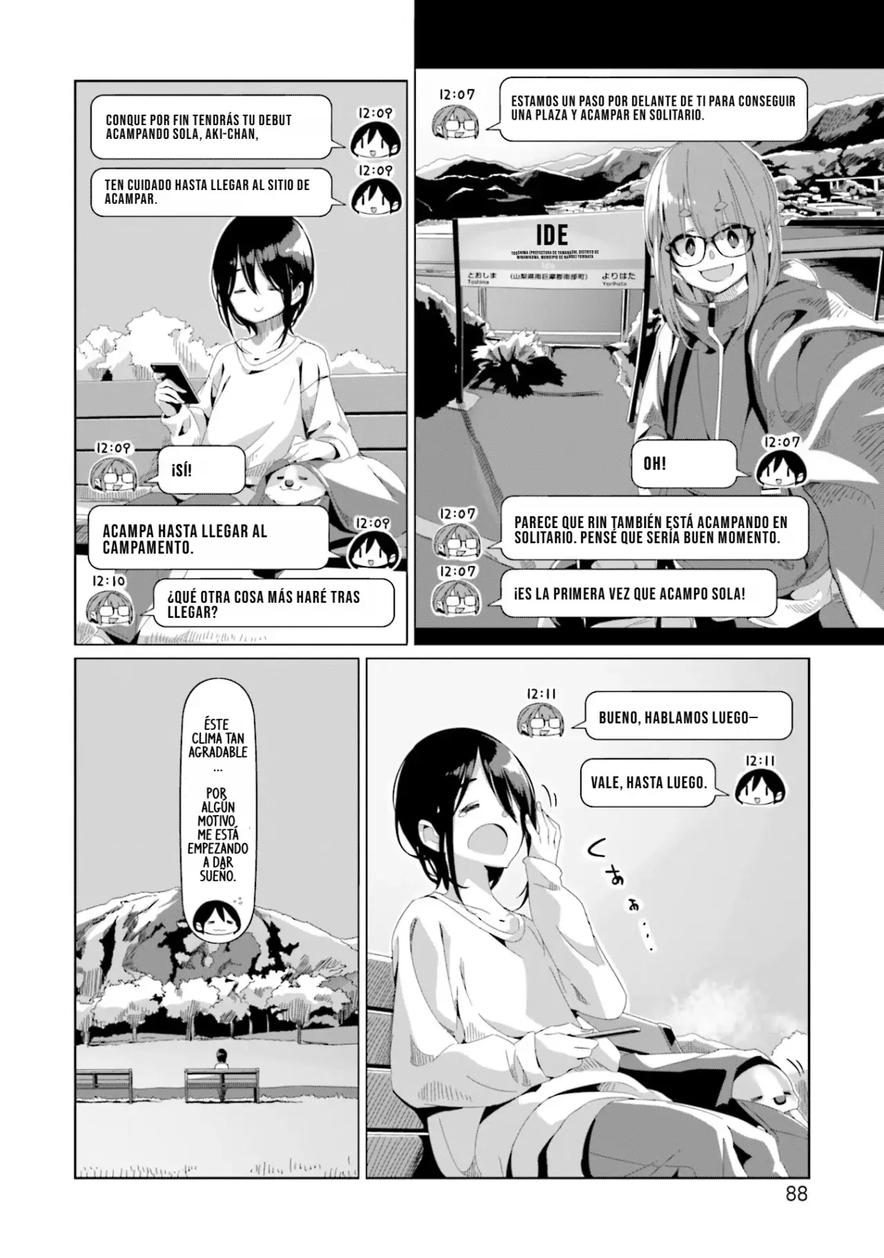 Yurucamp capítulo 73, página 11