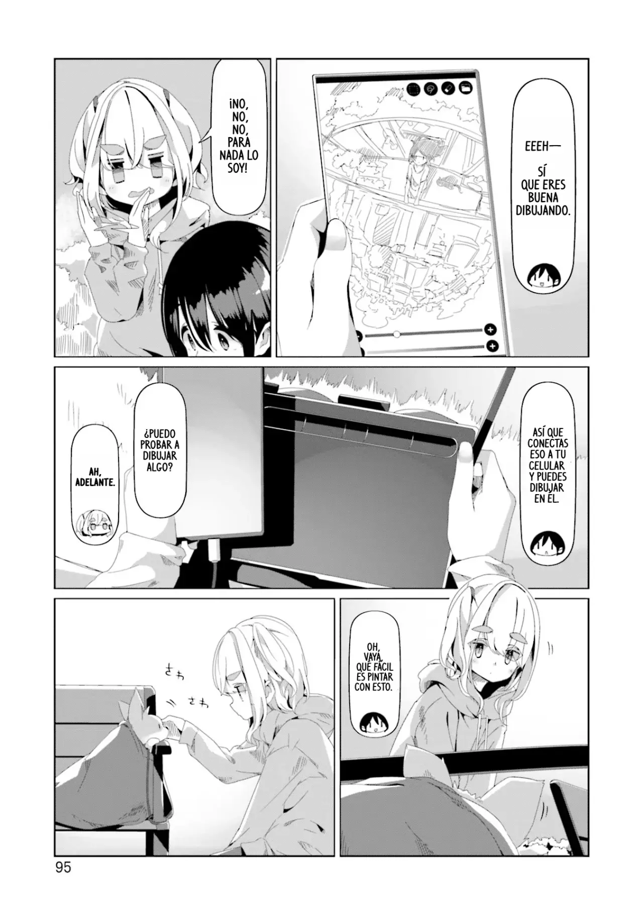 Yurucamp capítulo 73, página 18