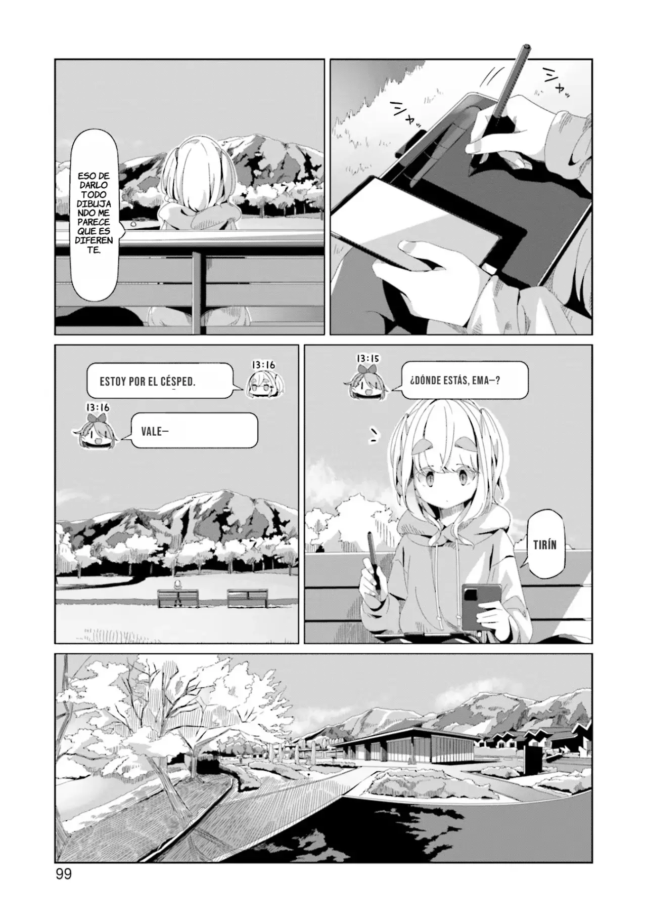 Yurucamp capítulo 73, página 22