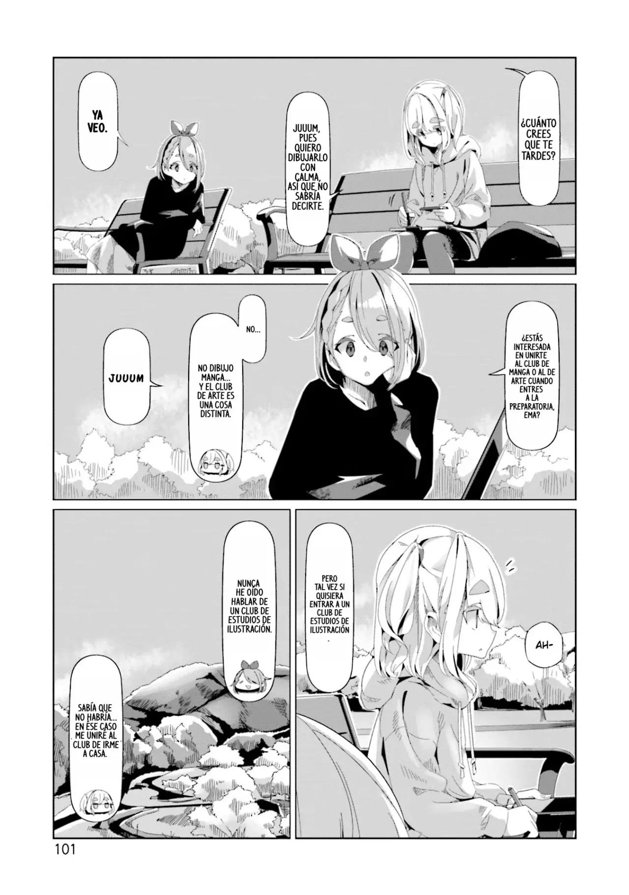 Yurucamp capítulo 73, página 24