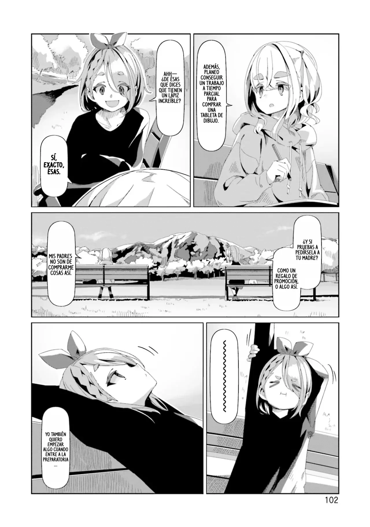 Yurucamp capítulo 73, página 25