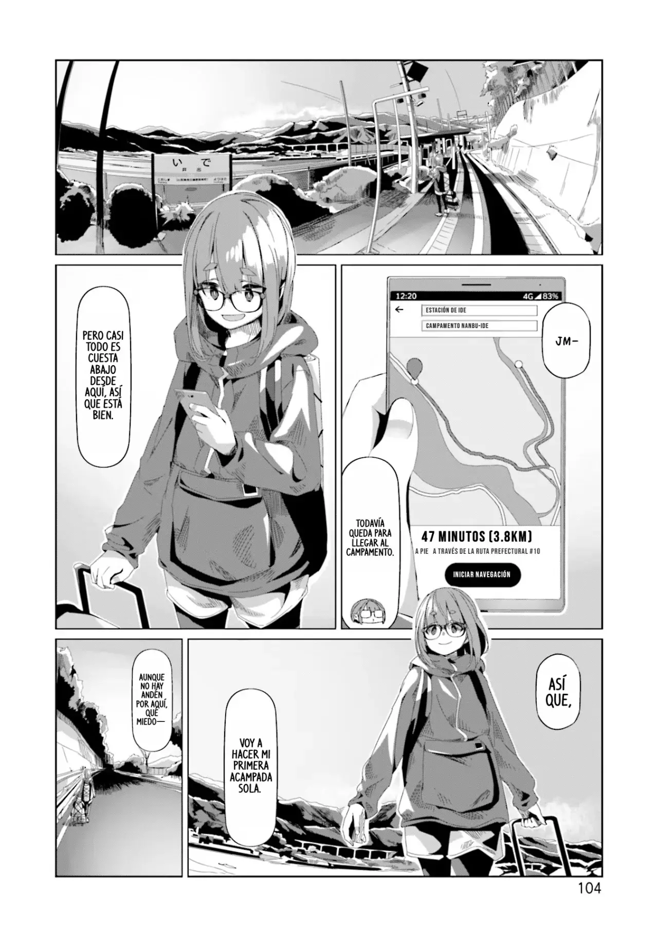 Yurucamp capítulo 73, página 27