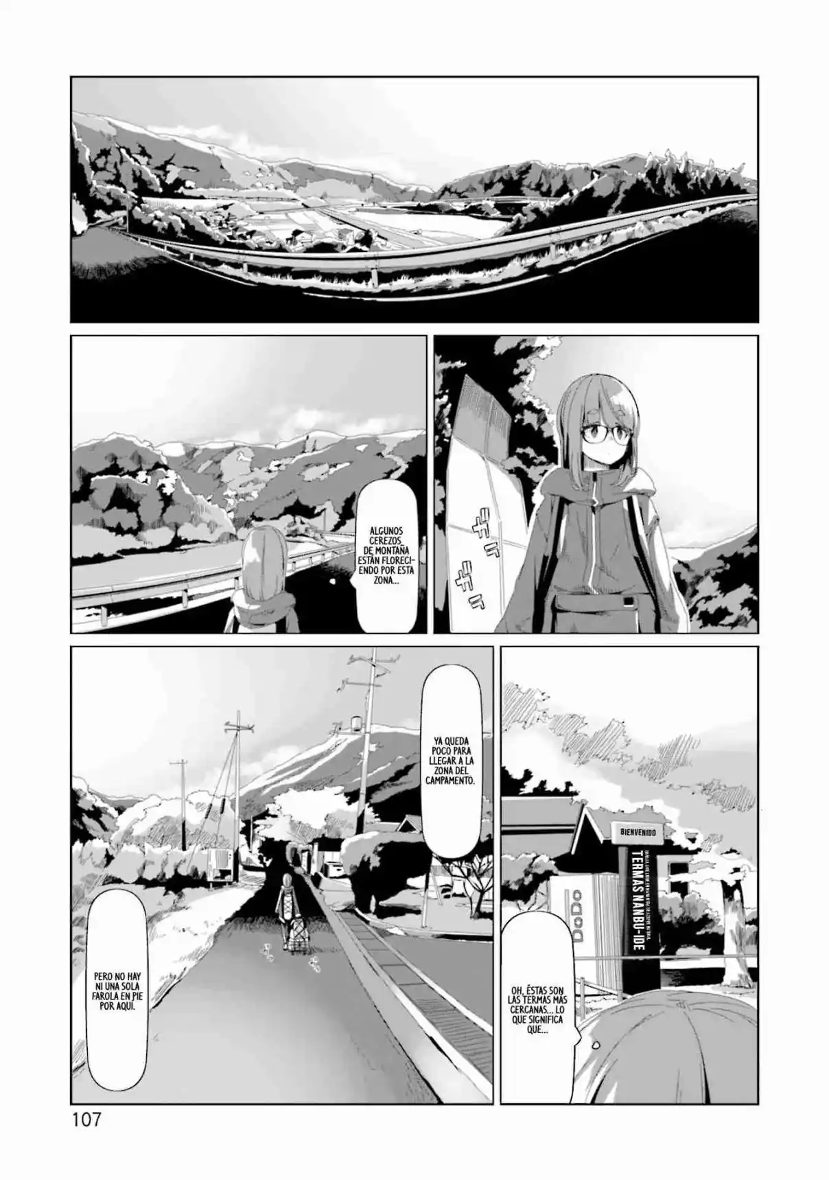 Yurucamp capítulo 74, página 3