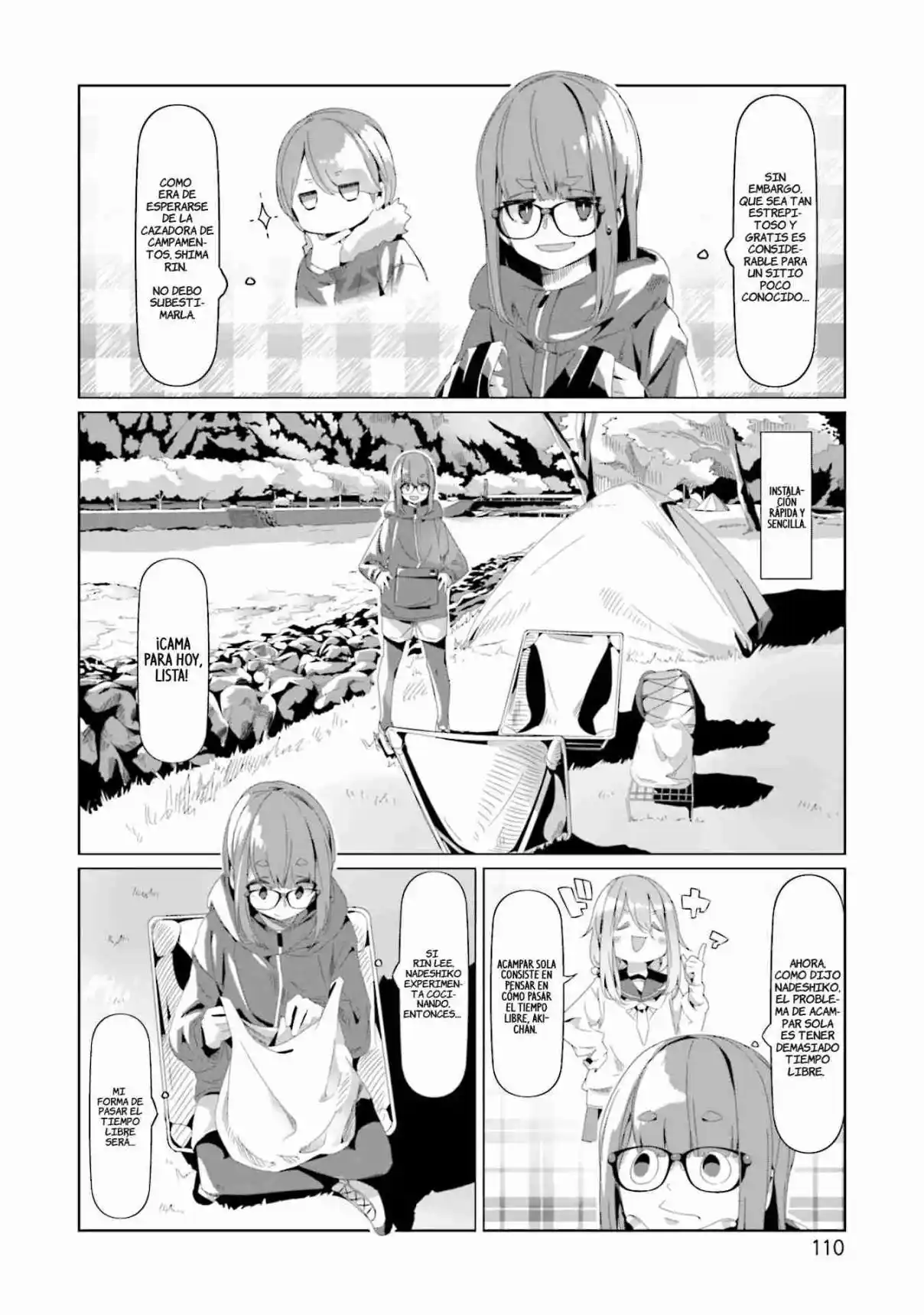 Yurucamp capítulo 74, página 6