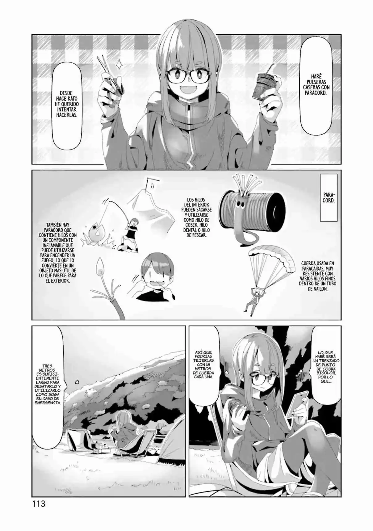 Yurucamp capítulo 74, página 9