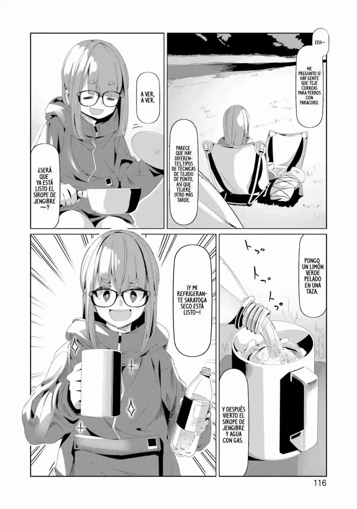 Yurucamp capítulo 74, página 12