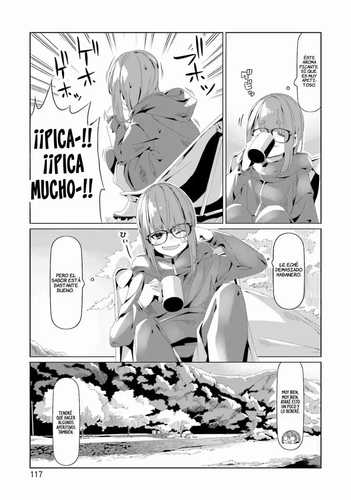 Yurucamp capítulo 74, página 13