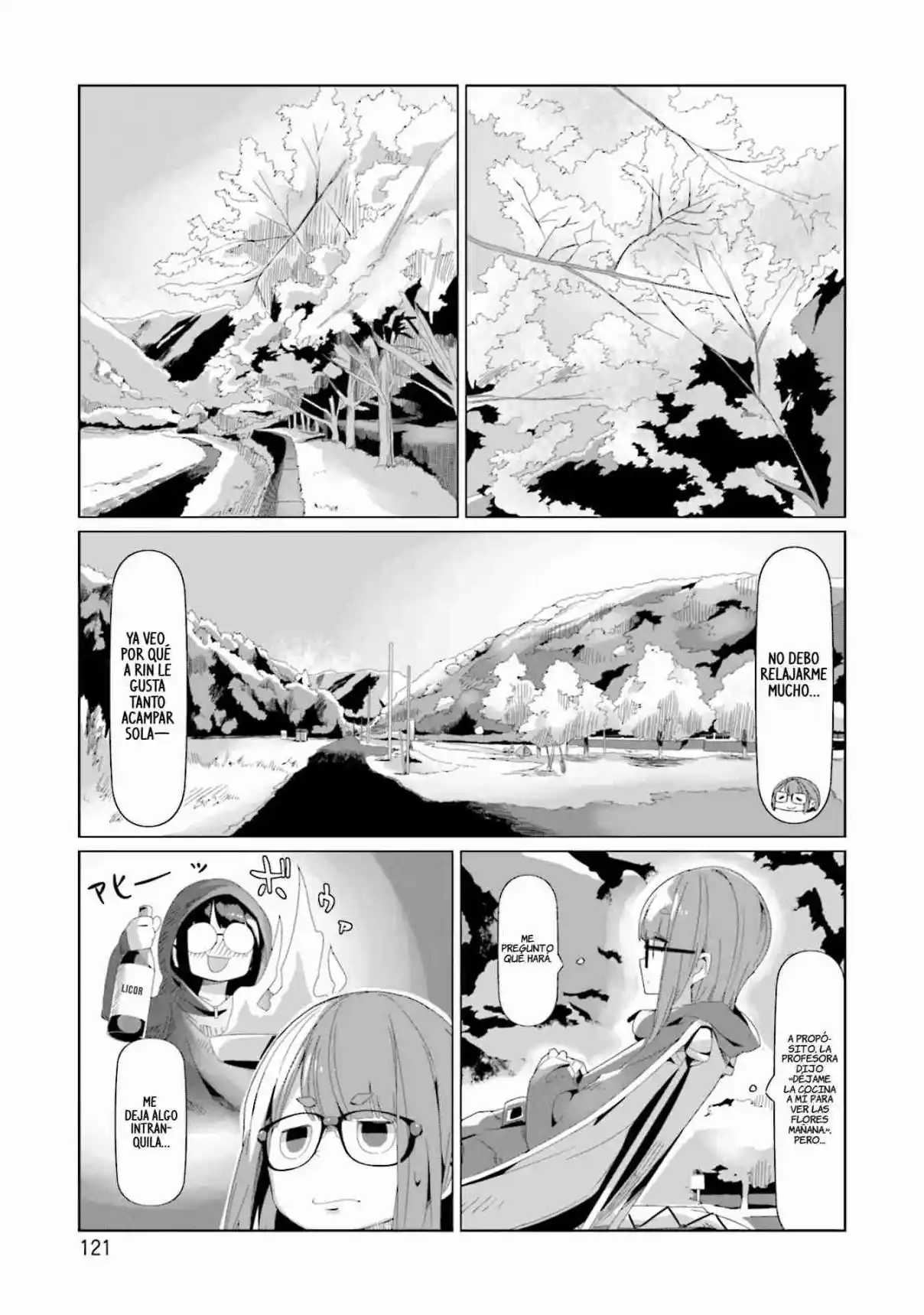 Yurucamp capítulo 74, página 17
