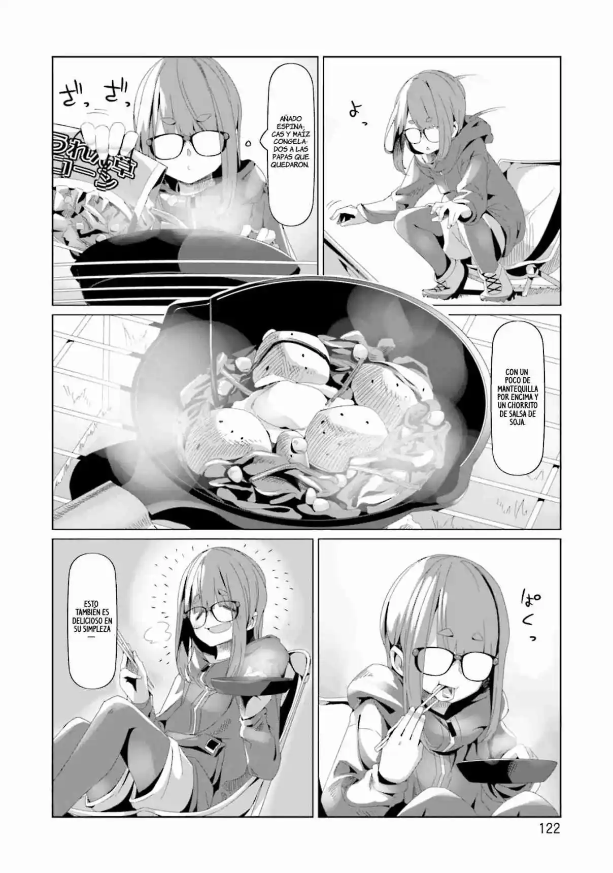 Yurucamp capítulo 74, página 18