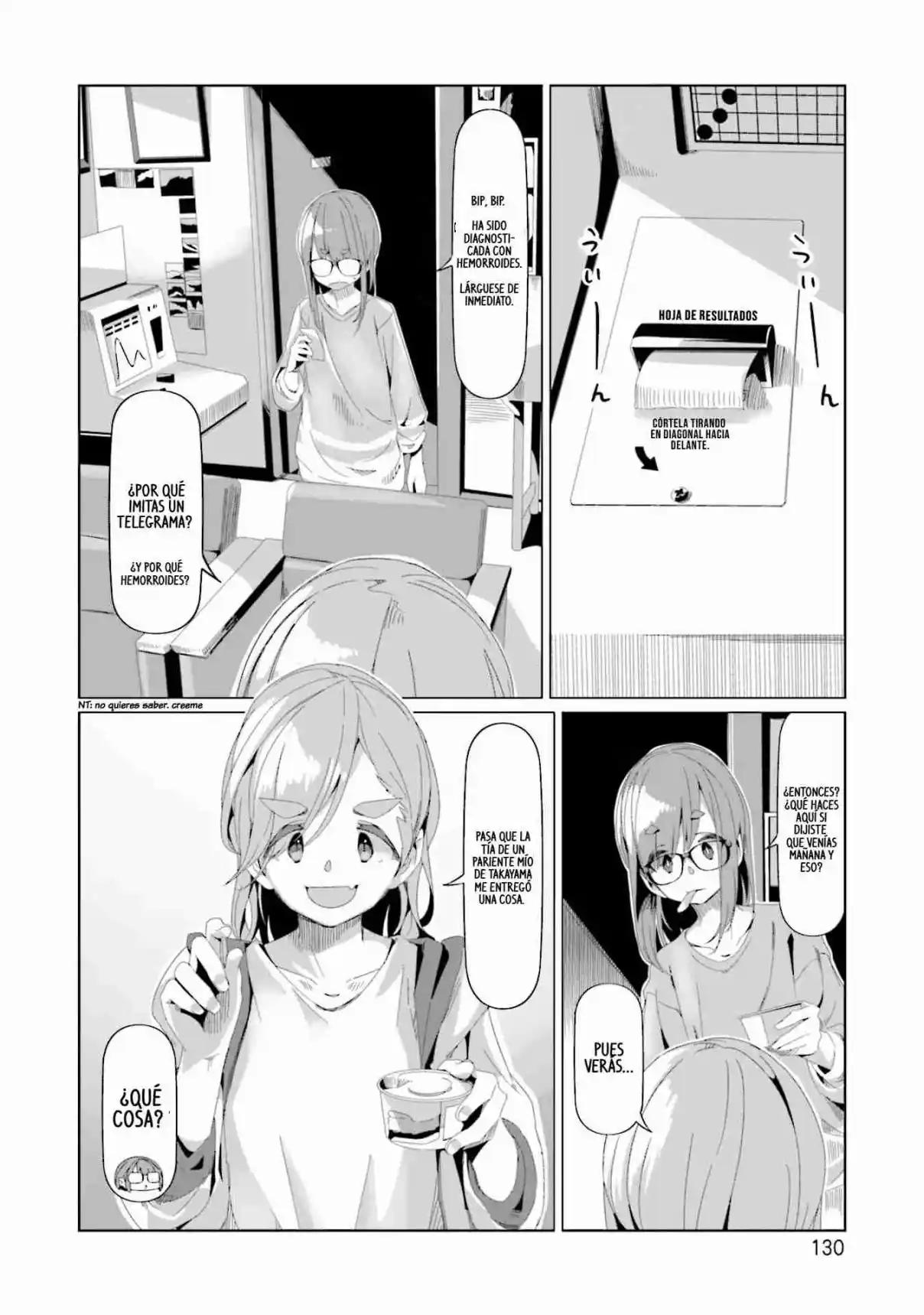 Yurucamp capítulo 74, página 26