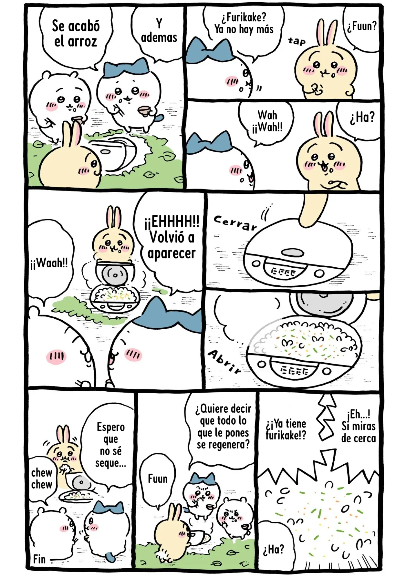 Chiikawa capítulo 170, página 1