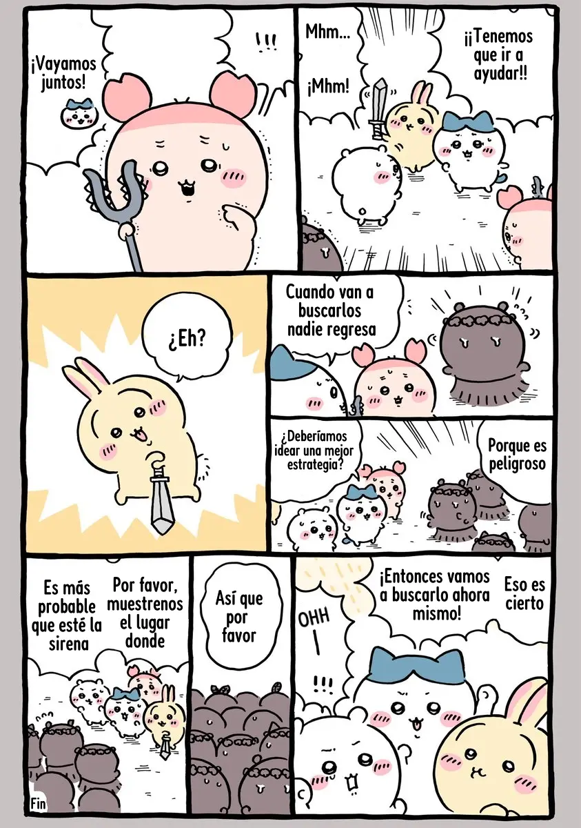 Chiikawa capítulo 702, página 1